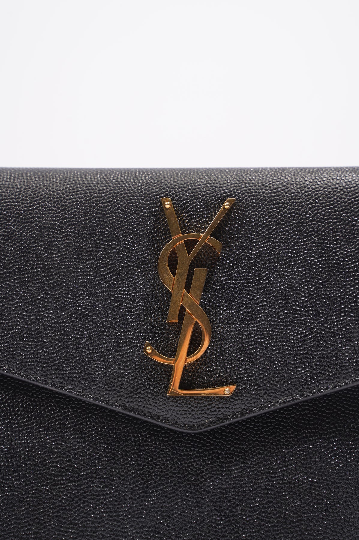 Saint Laurent Uptown Pouch Black Leather – Luxe Collective
