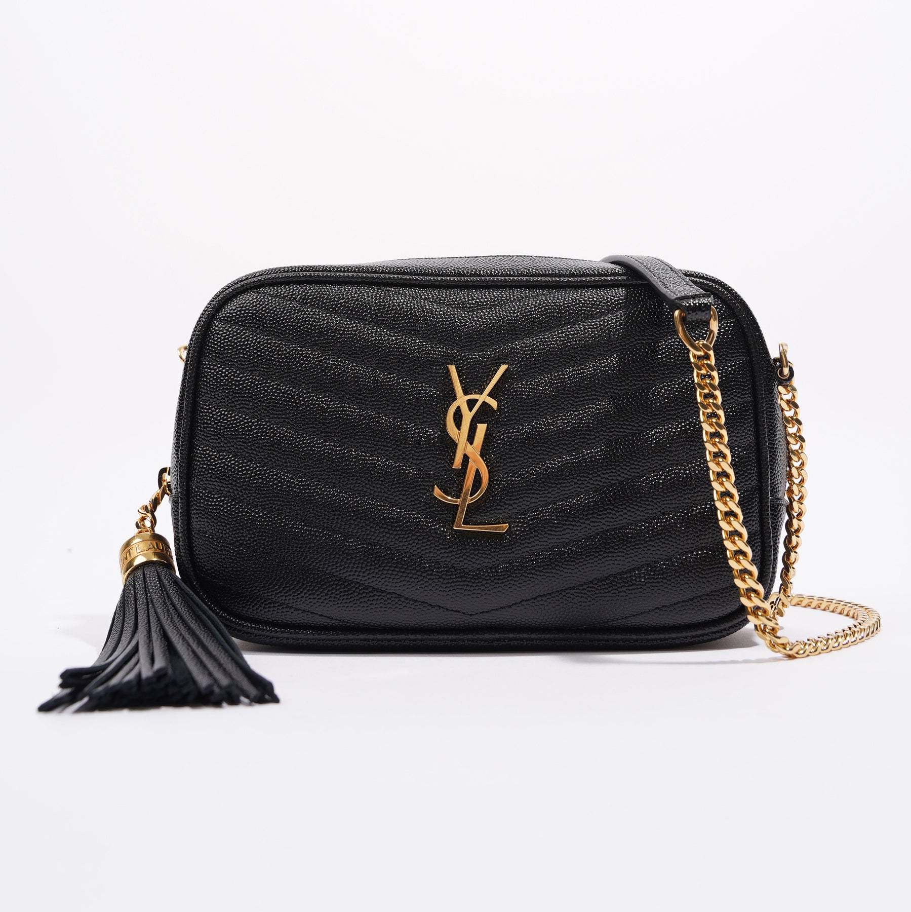Saint Laurent Lou Camera Bag Black Leather Small – Luxe Collective
