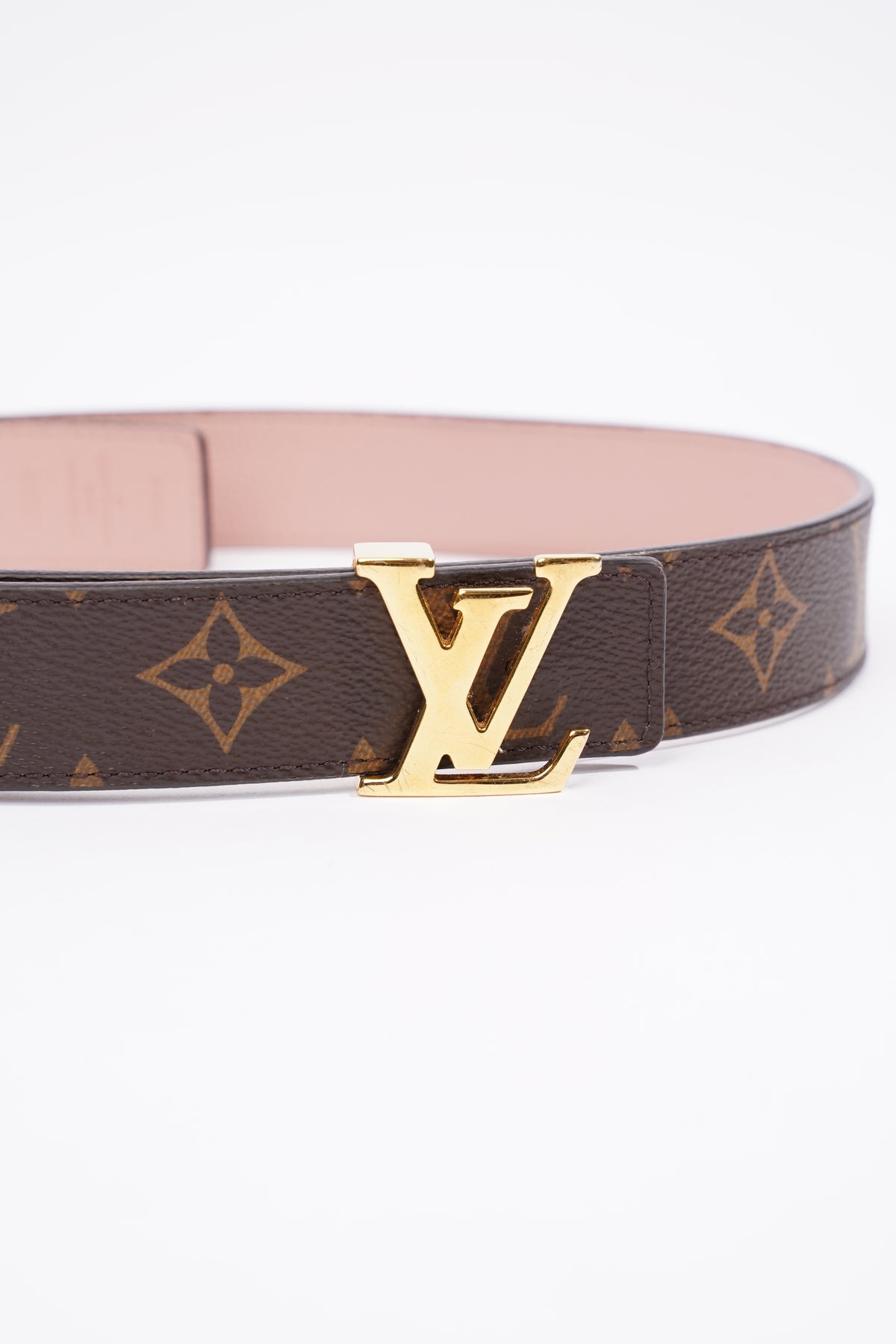 Louis Vuitton Womens Reversible LV Belt Monogram Canvas / Leather
