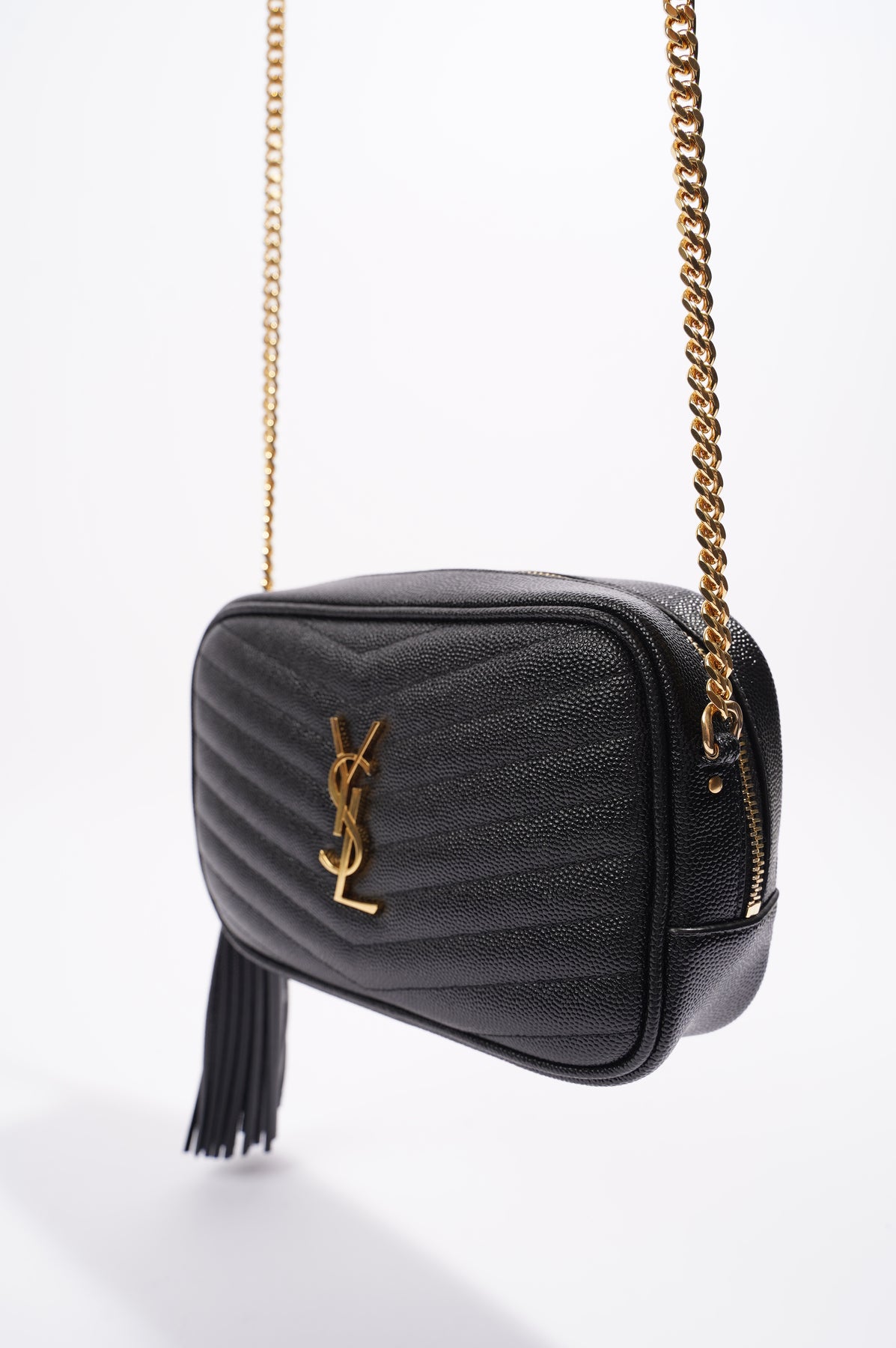 Saint Laurent Lou Camera Bag Black Leather Small – Luxe Collective