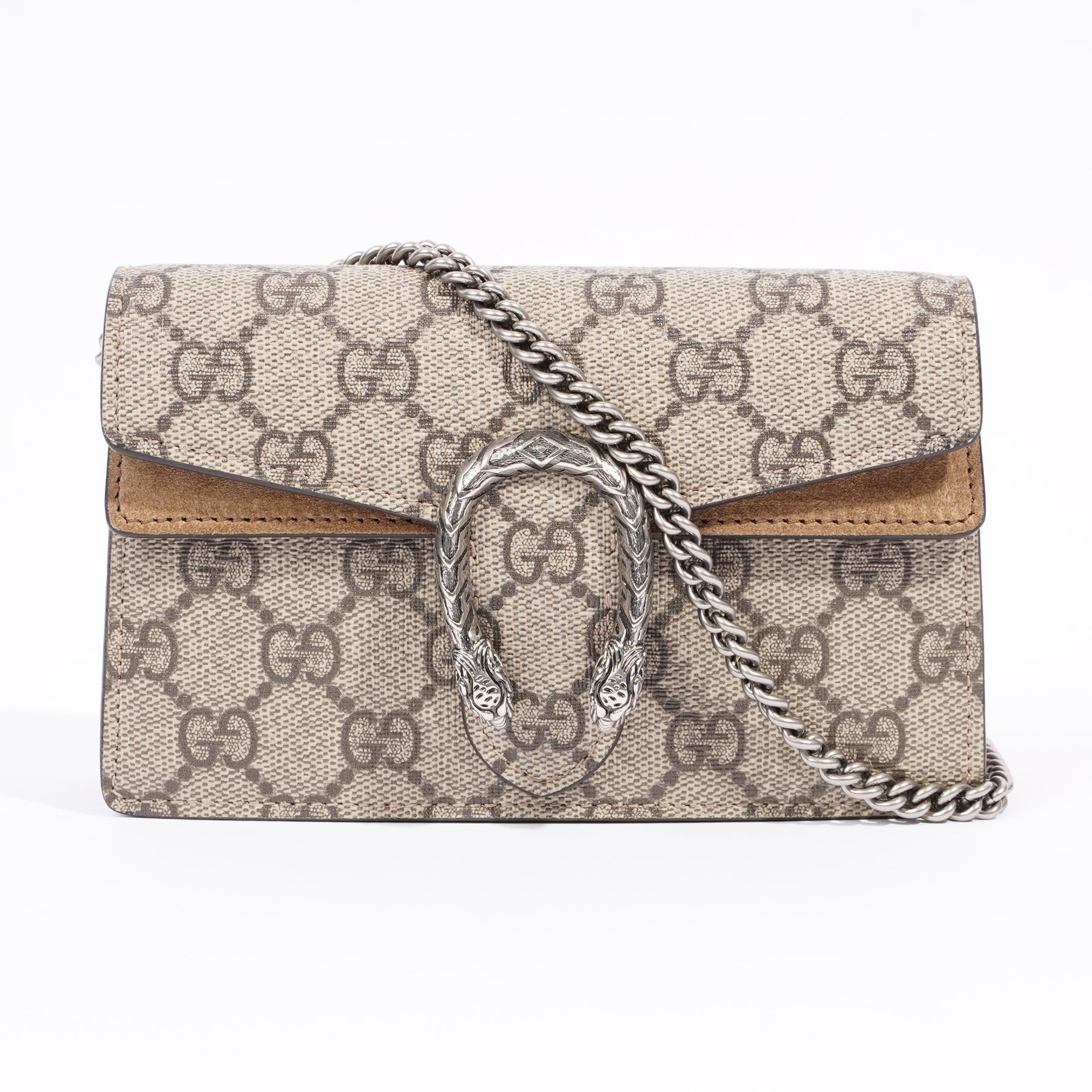 Gucci Womens Dionysus Bag Monogram Canvas Super Mini Luxe Collective