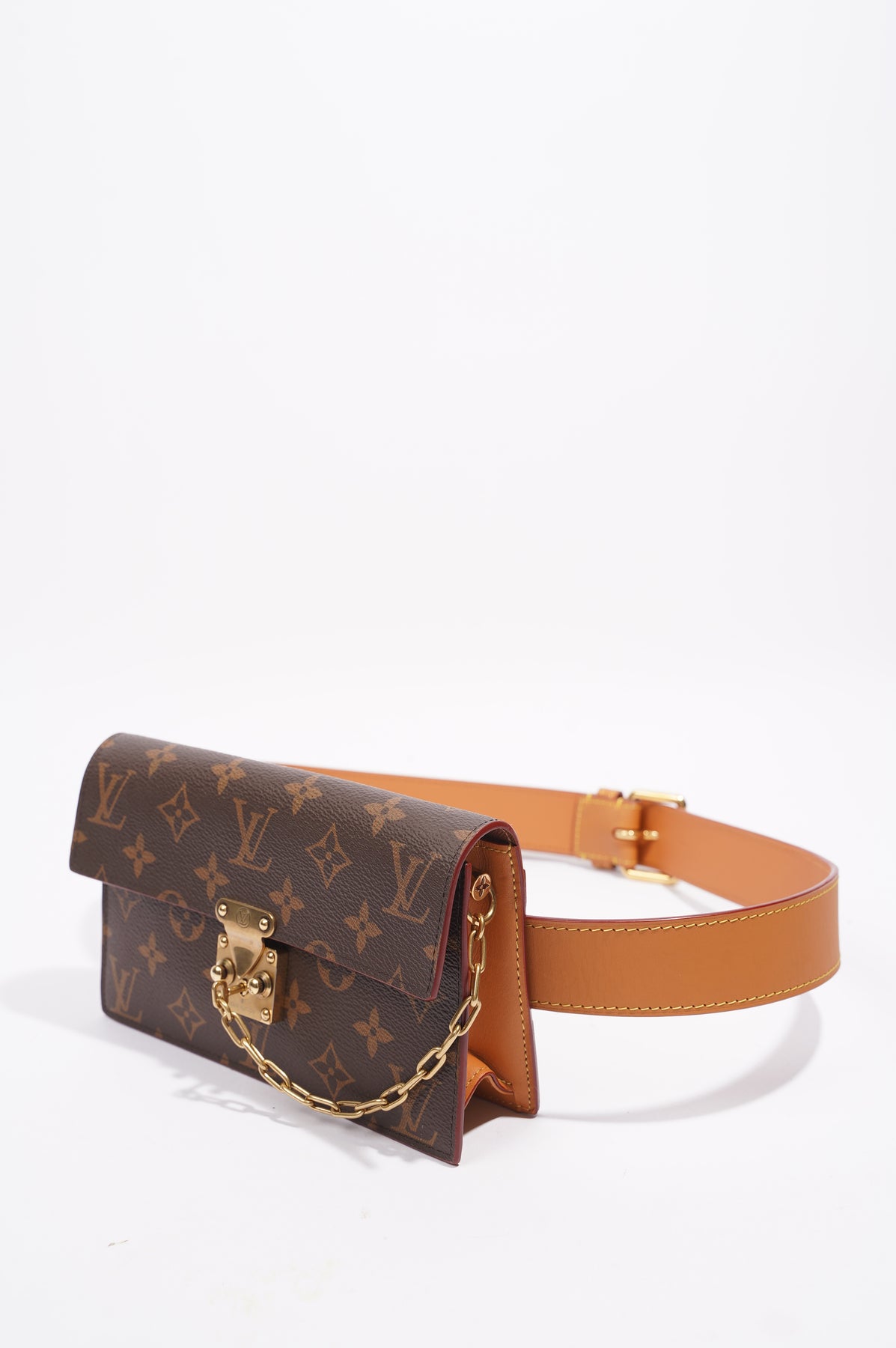 Louis Vuitton Monogram Canvas S Lock Belt Bag (SHF-23337) – LuxeDH