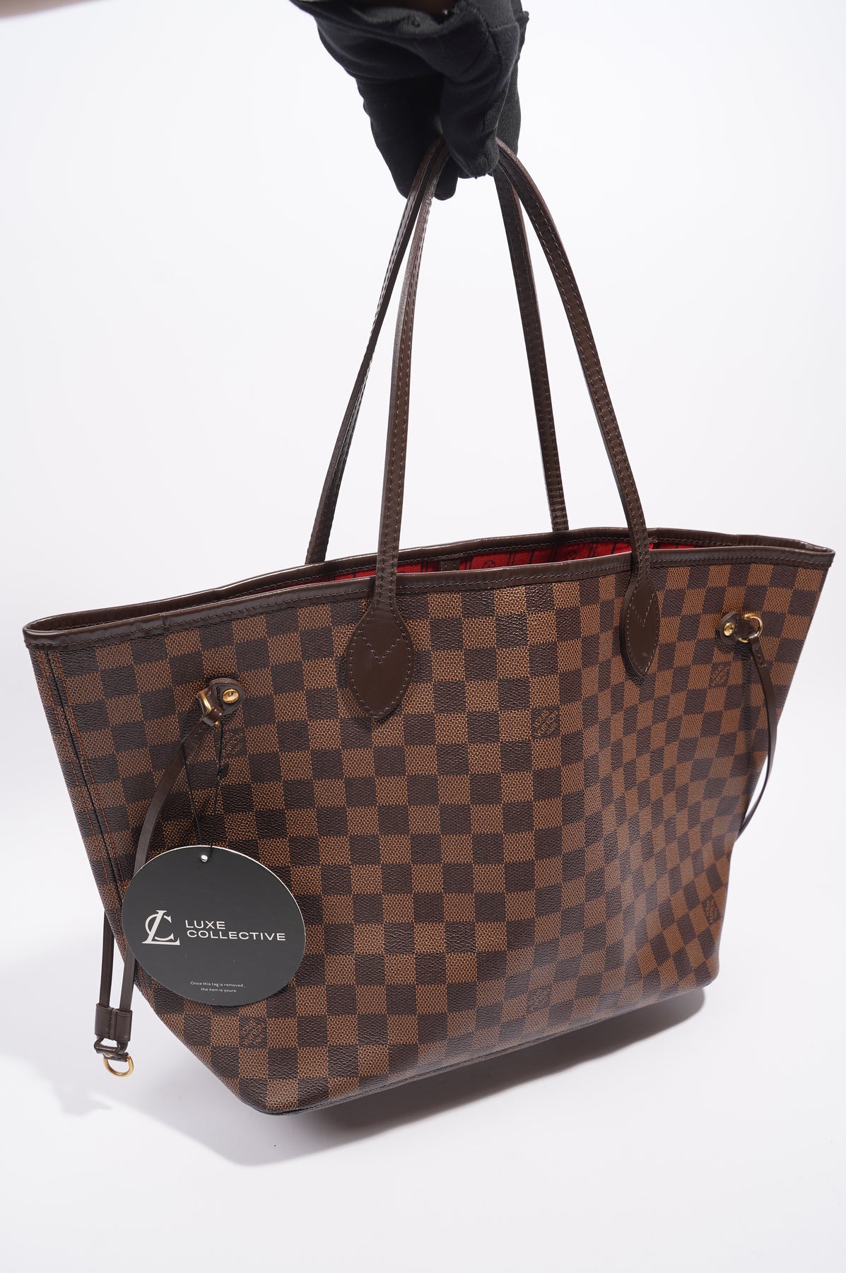 Louis Vuitton Damier Ebene Canvas Neverfull MM Bag Louis Vuitton