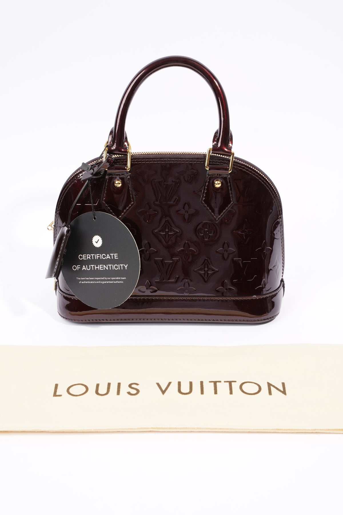 Louis Vuitton Womens Alma Vernis BB Amarante – Luxe Collective
