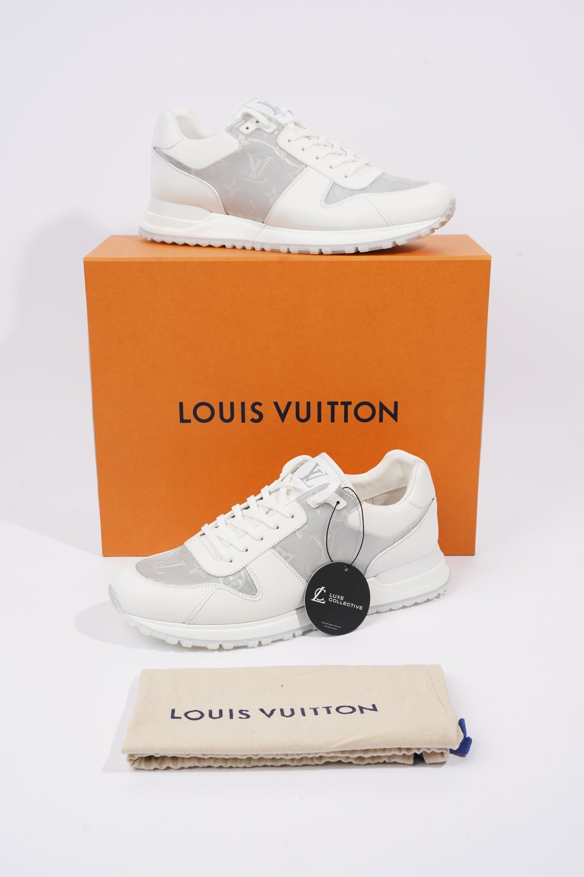 Run away trainers Louis Vuitton White size 35.5 EU in Polyester - 18529735