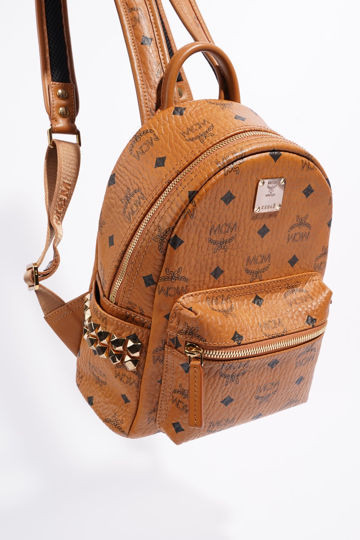 Mcm tan clearance backpack