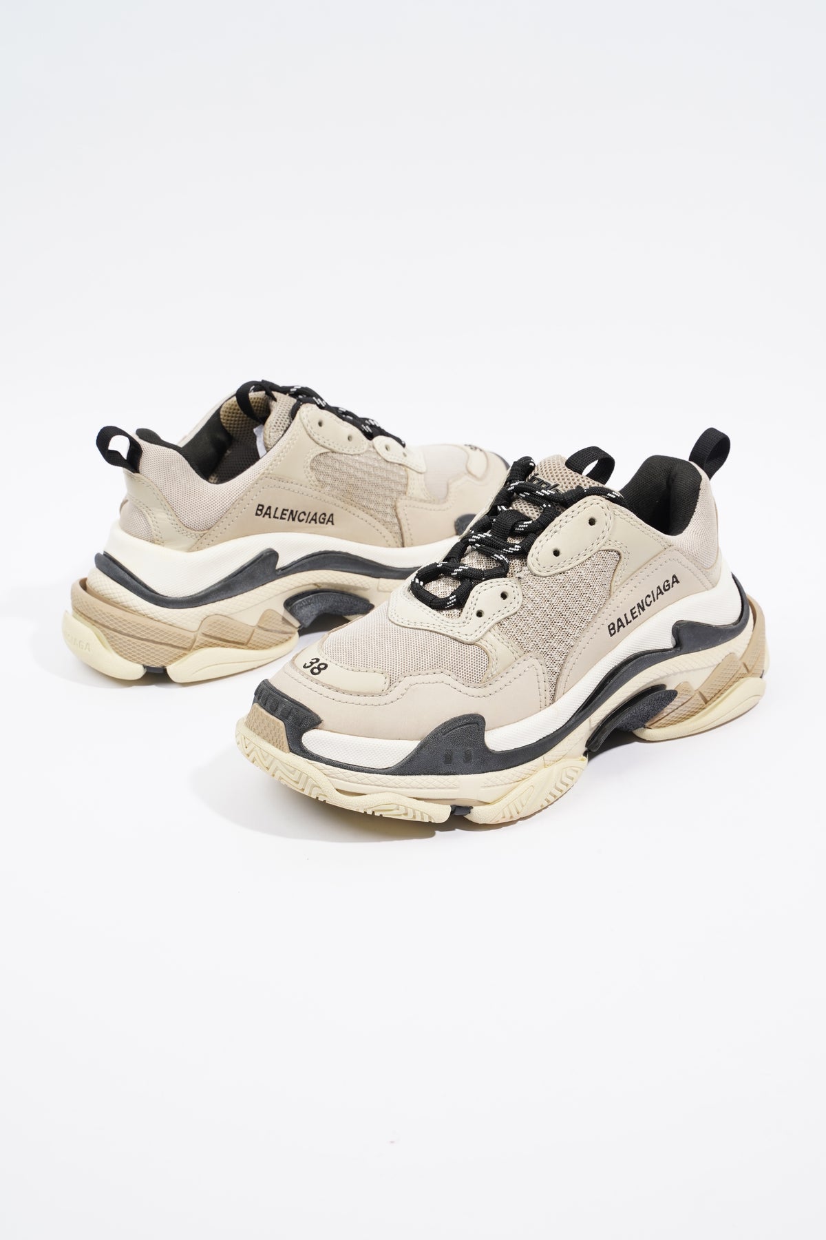 Balenciaga Triple S Vanille EU 38 UK 5 Luxe Collective