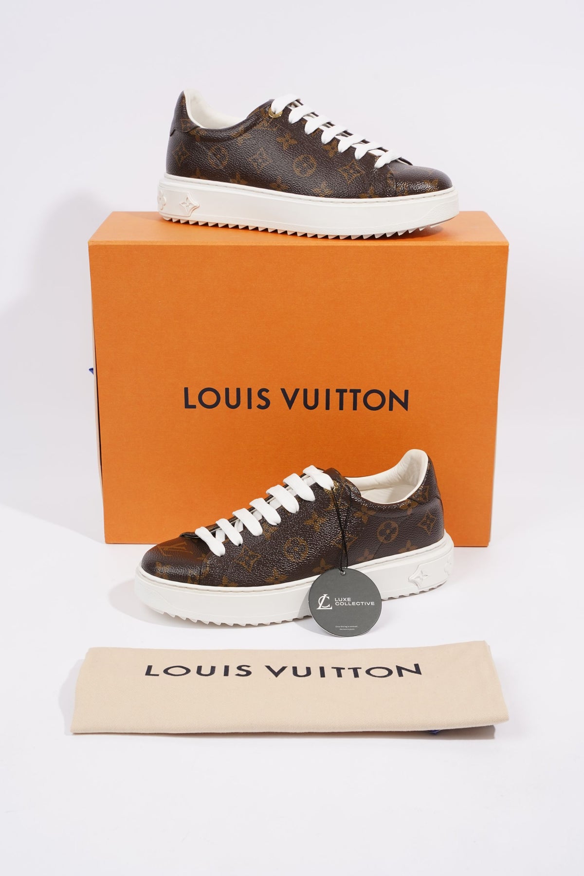 Louis Vuitton 1AAP6H Time Out Sneaker , White, 41