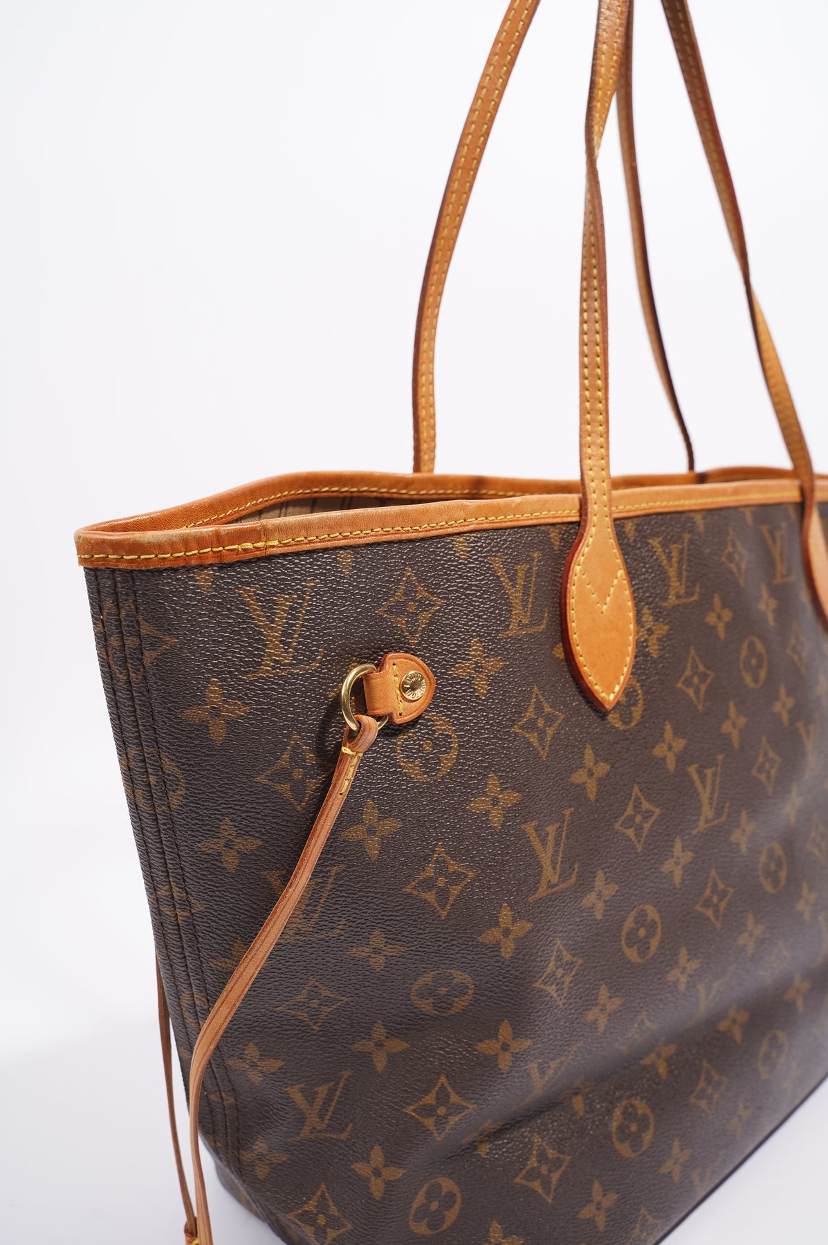 Louis Vuitton Neverfull mm Monogram Canvas Tote Bag 2008