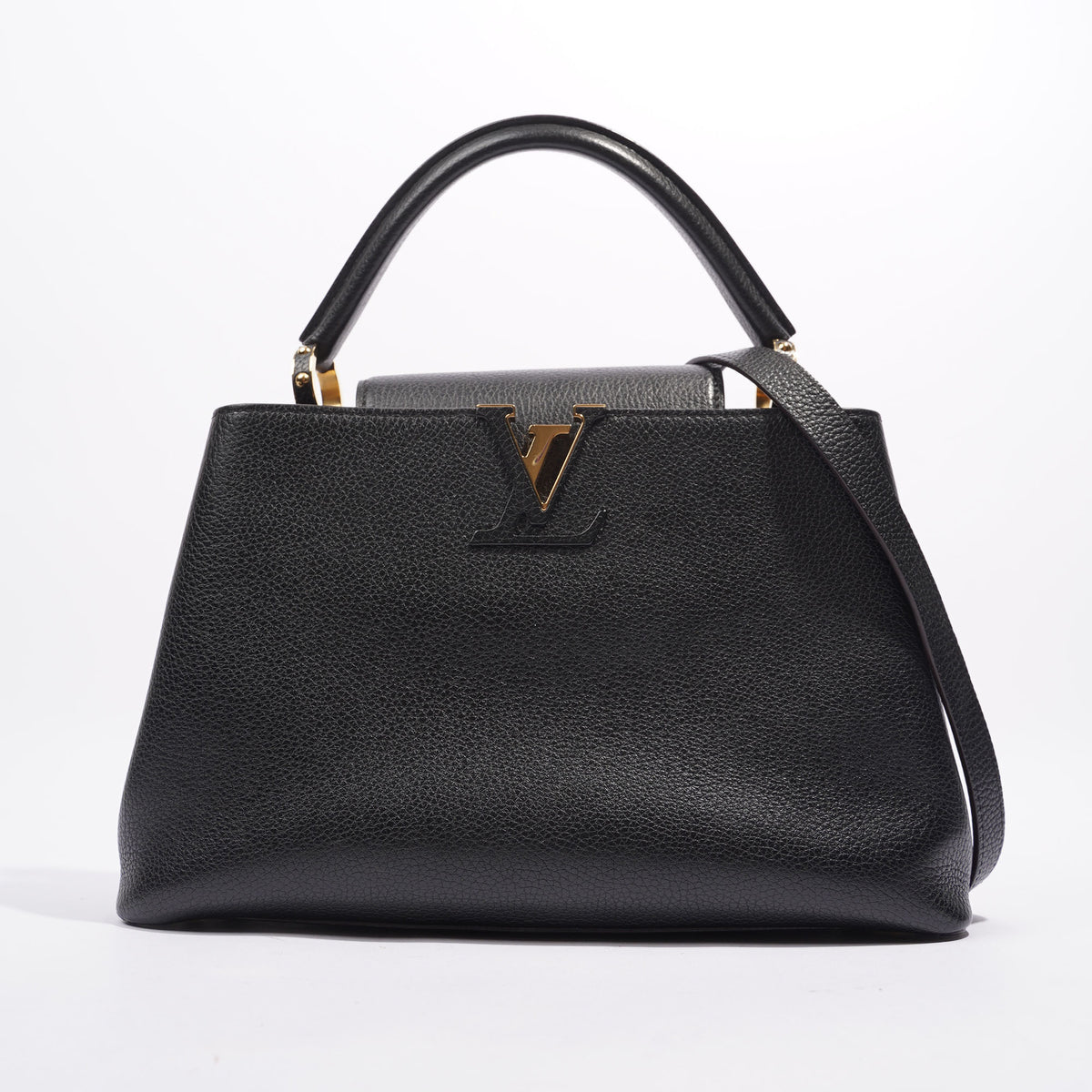 Louis Vuitton LV Capucines Bag Black Leather – Luxe Collective