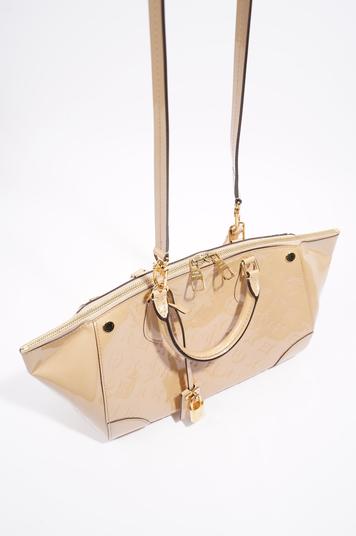 Louis Vuitton Santa Monica Bag Beige Vernis Leather – Luxe Collective