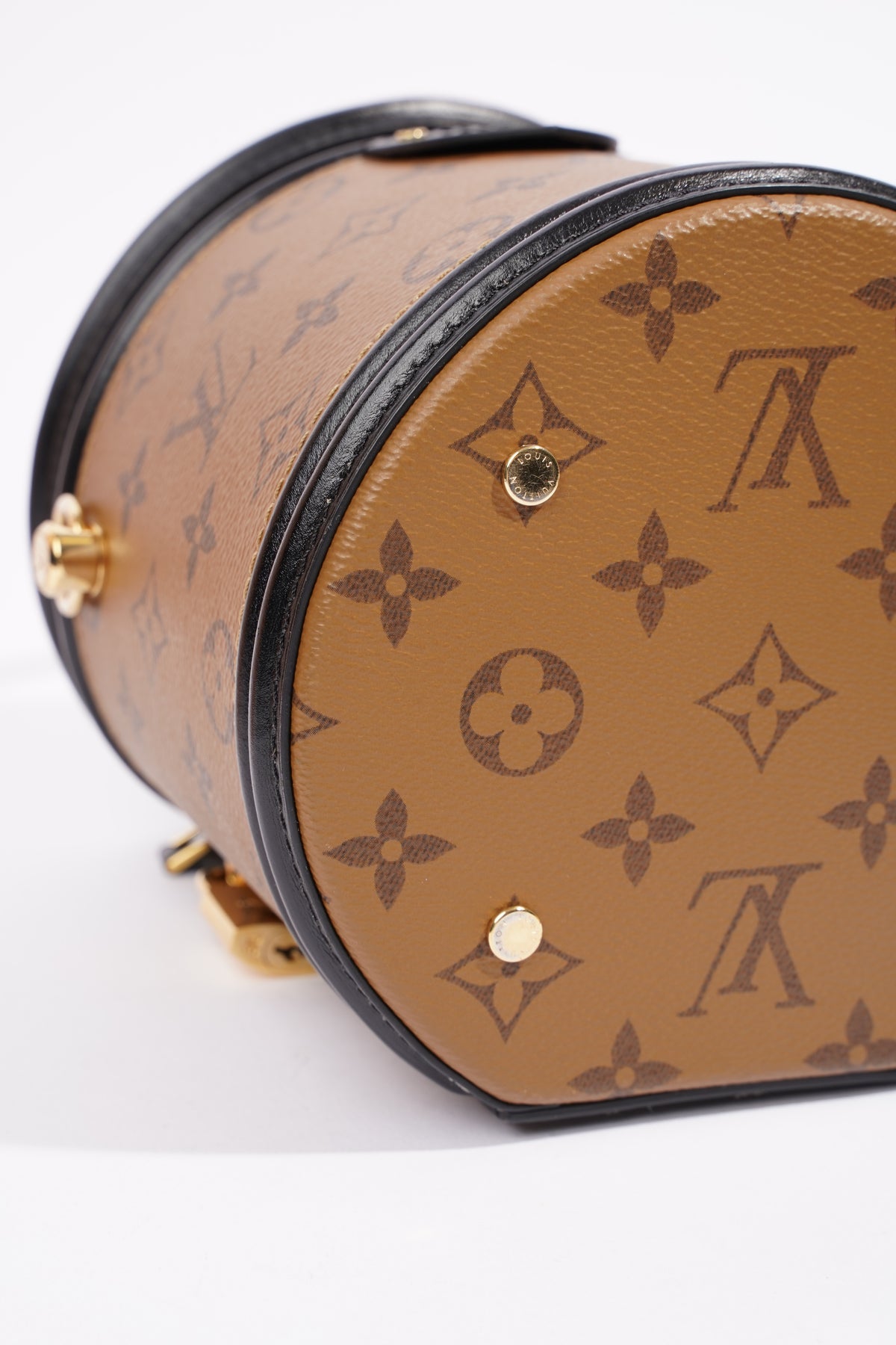 Louis Vuitton Petite Boite Chapeau Monogram Reverse Black in