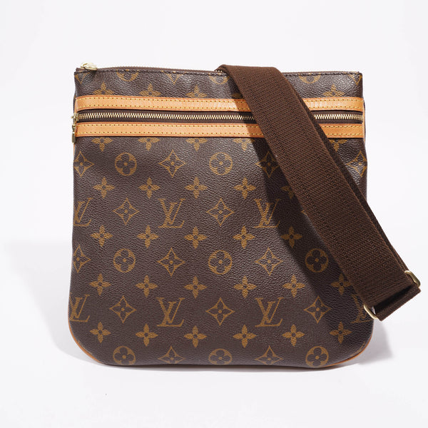 Louis+Vuitton+Bosphore+Shoulder+Bag+PM+Brown+Canvas for sale