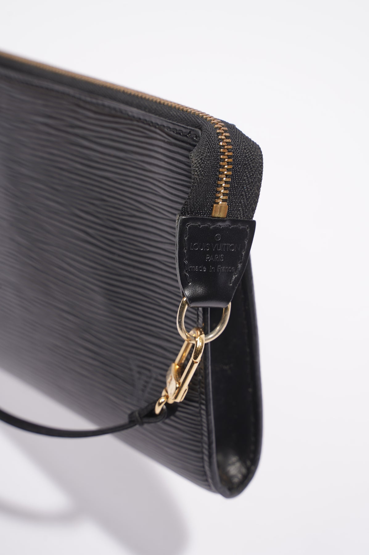 Pochette accessoire patent leather clutch bag Louis Vuitton Black in Patent  leather - 32932036