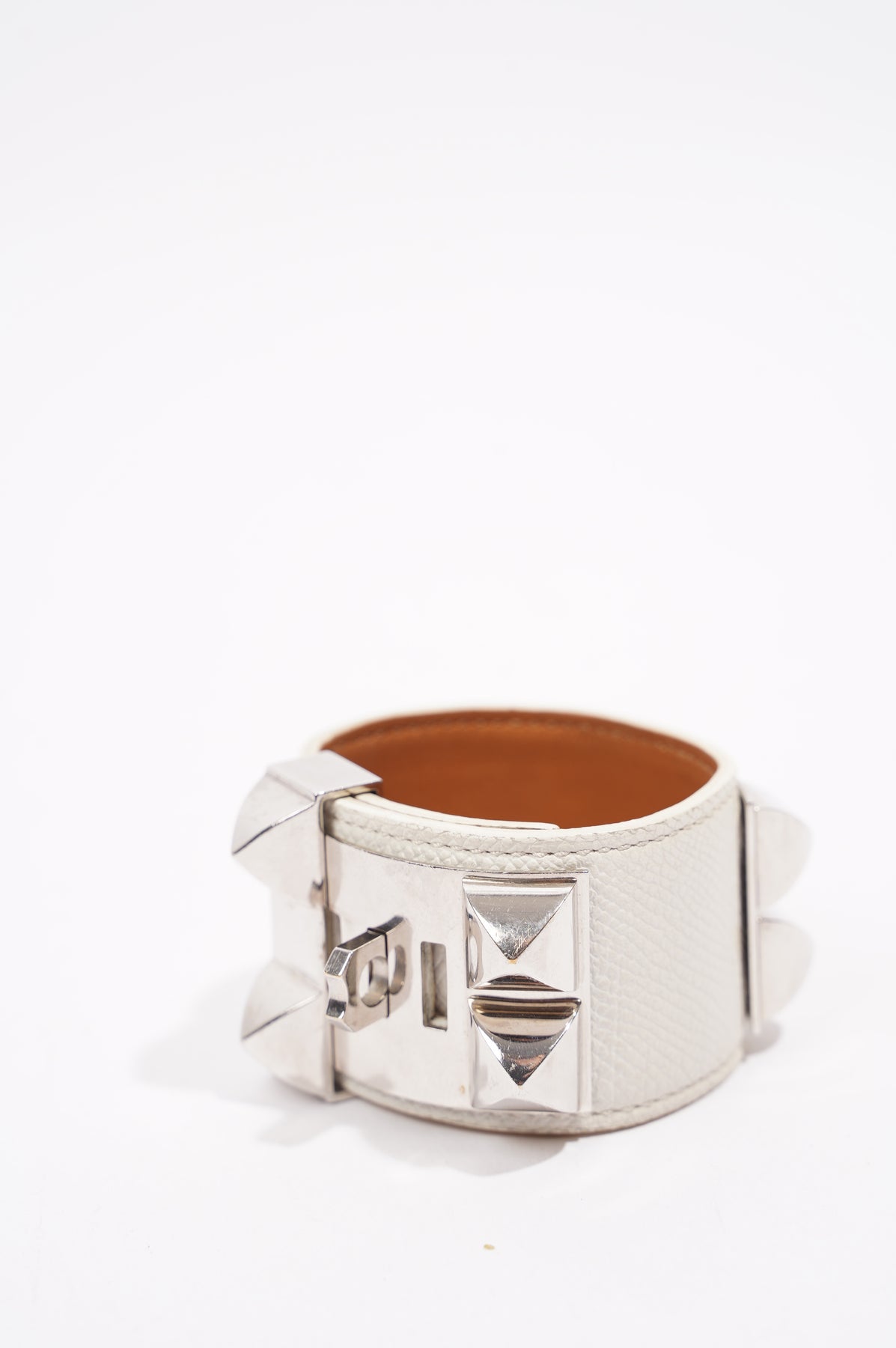 Hermès Collier de Chien Bracelet Fauve Barenia Leather