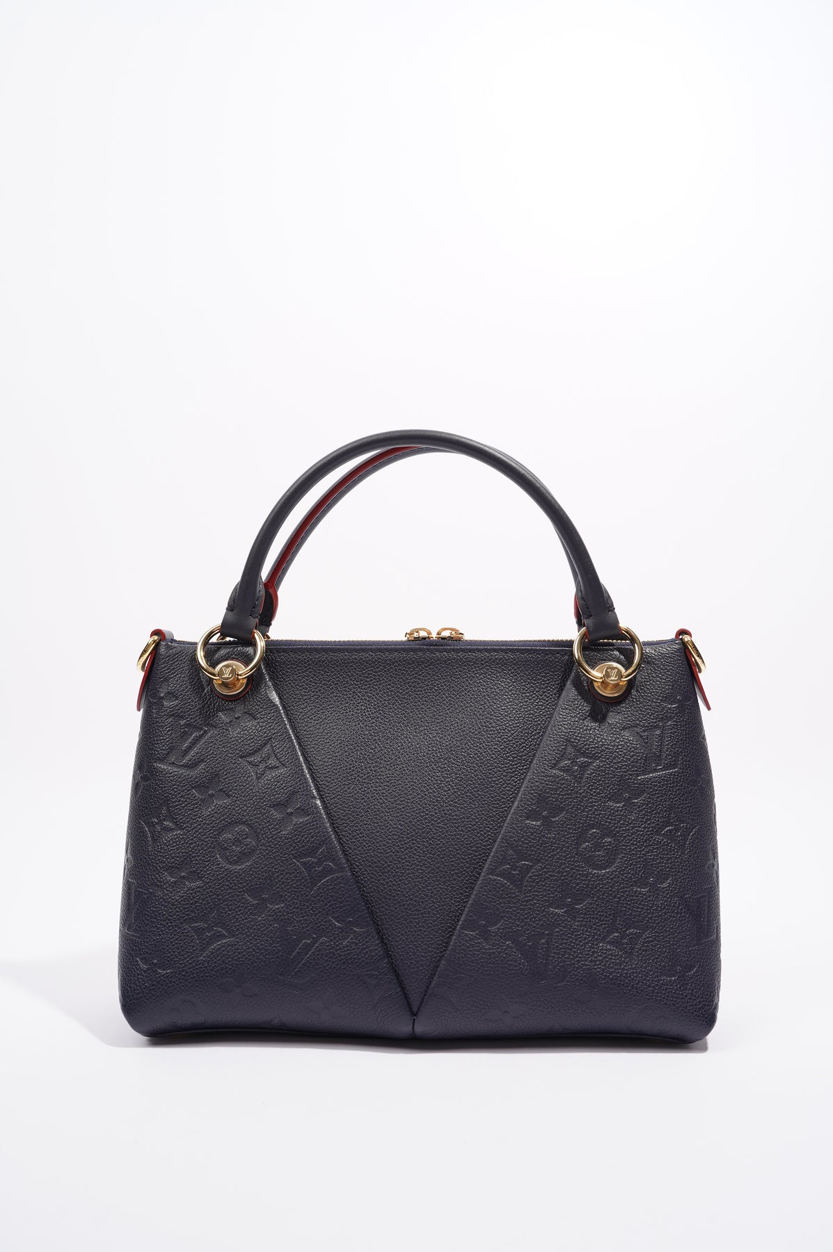 Louis Vuitton Womens V Tote Navy Leather BB – Luxe Collective