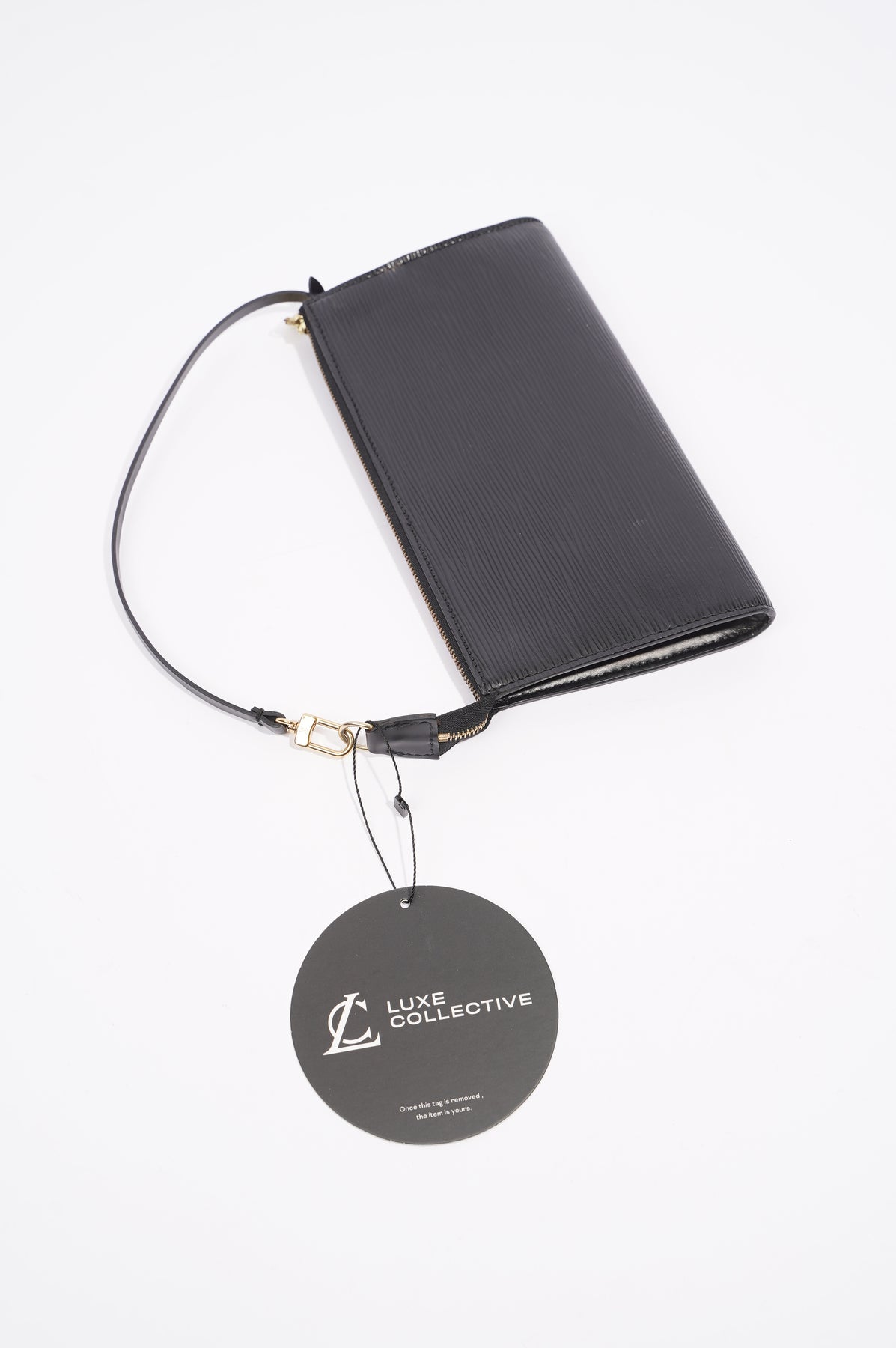 Pochette accessoire leather handbag Louis Vuitton Black in Leather -  19535975