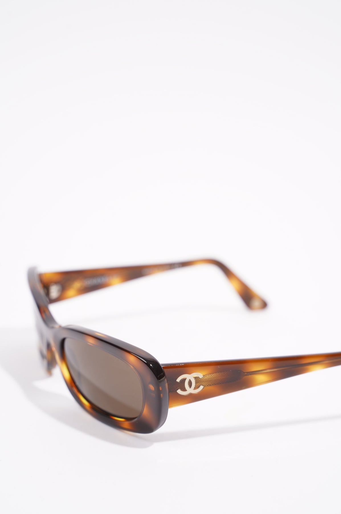 Chanel - Rectangle sunglasses dark tortoise eyewear ($480)