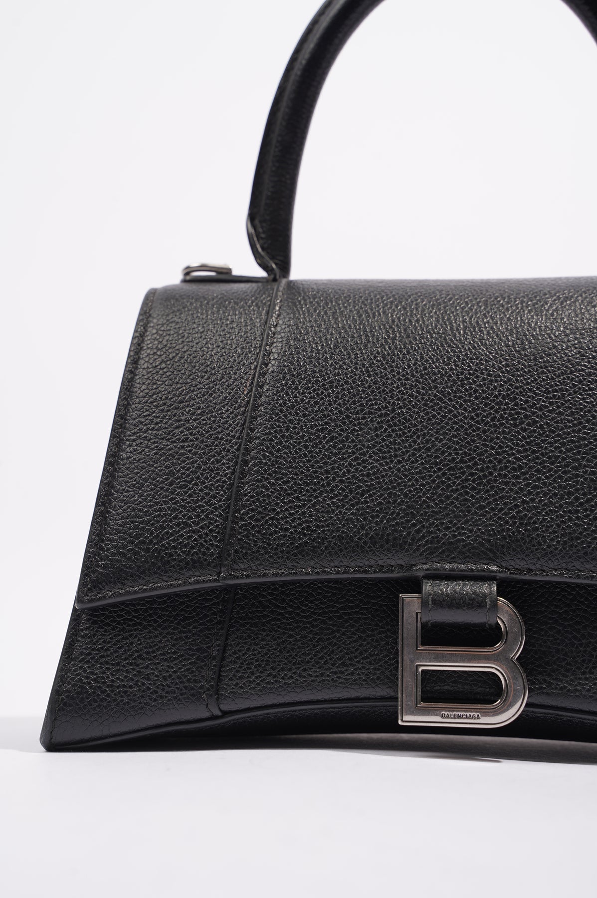 Balenciaga Hourglass Bag Black Leather Small – Luxe Collective