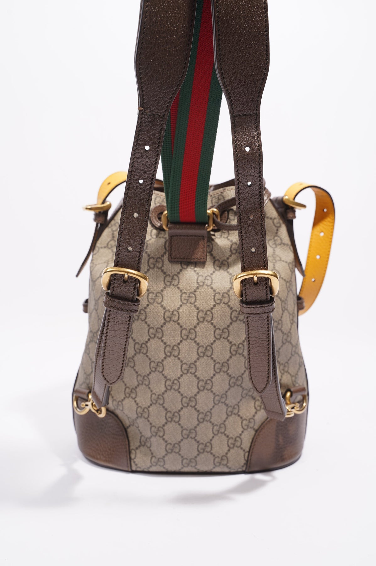 Gucci Neo Vintage Bucket Brown Canvas / leather Cloth ref.1006664