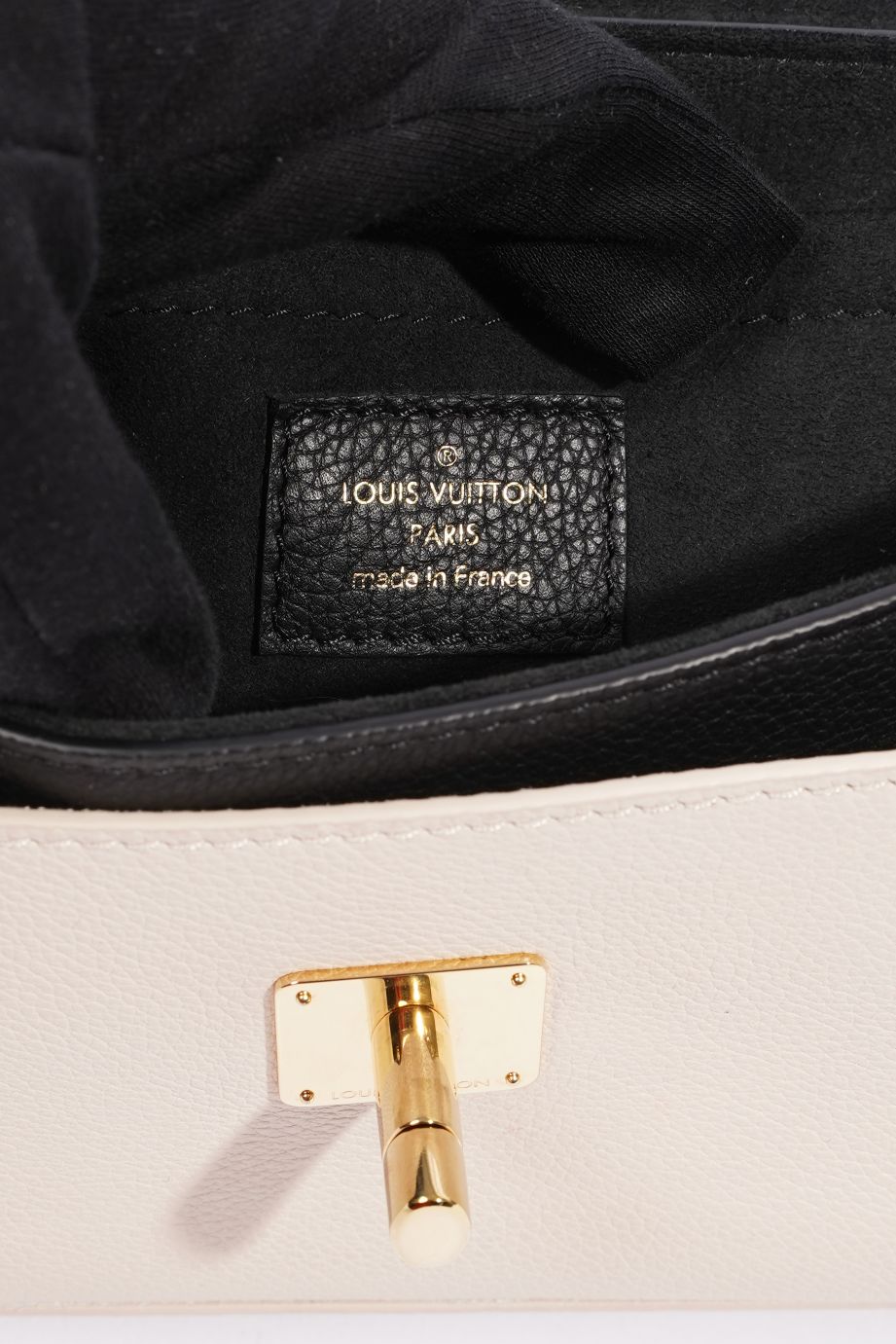 Louis Vuitton Womens Lockme Tender Black / White Leather – Luxe