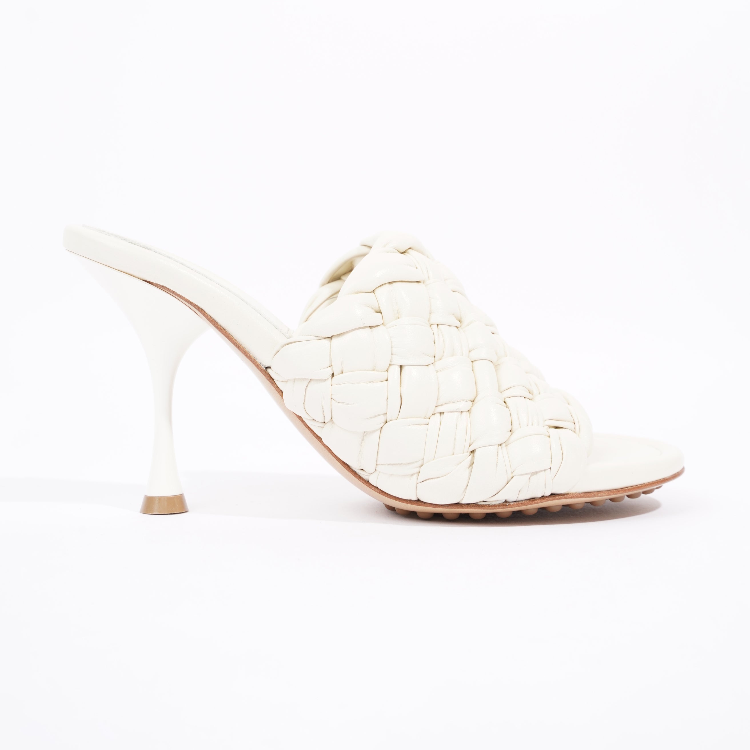 Bottega veneta hot sale white heels