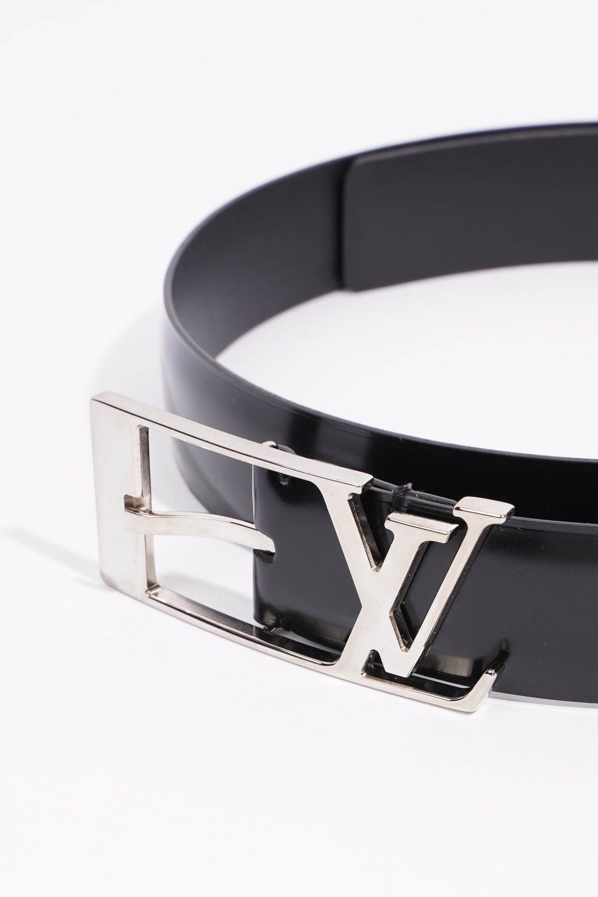 Louis Vuitton Womens Neogram Belt Black Leather 90cm - 36 – Luxe