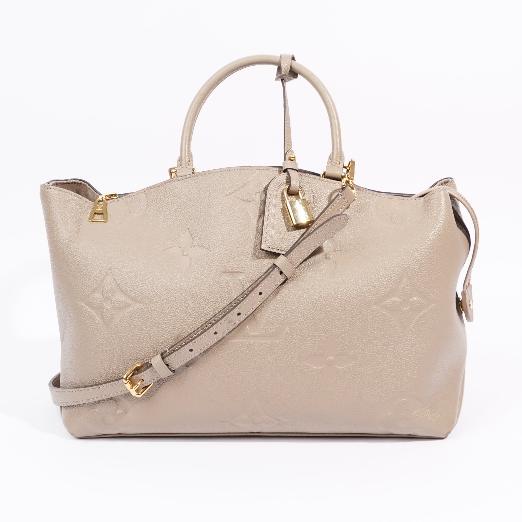 Louis Vuitton LV Grand Palais tote bag Grey Leather ref.355051