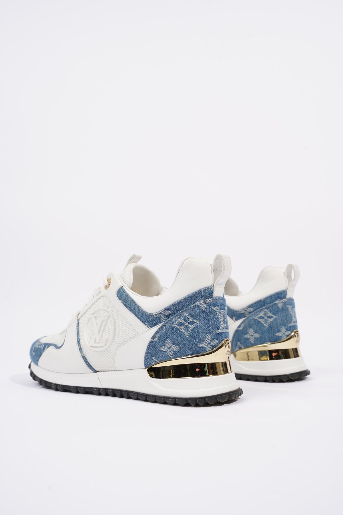 Louis Vuitton, Shoes, Louis Vuitton Run Away Blue Jeans Ladies Sneaker