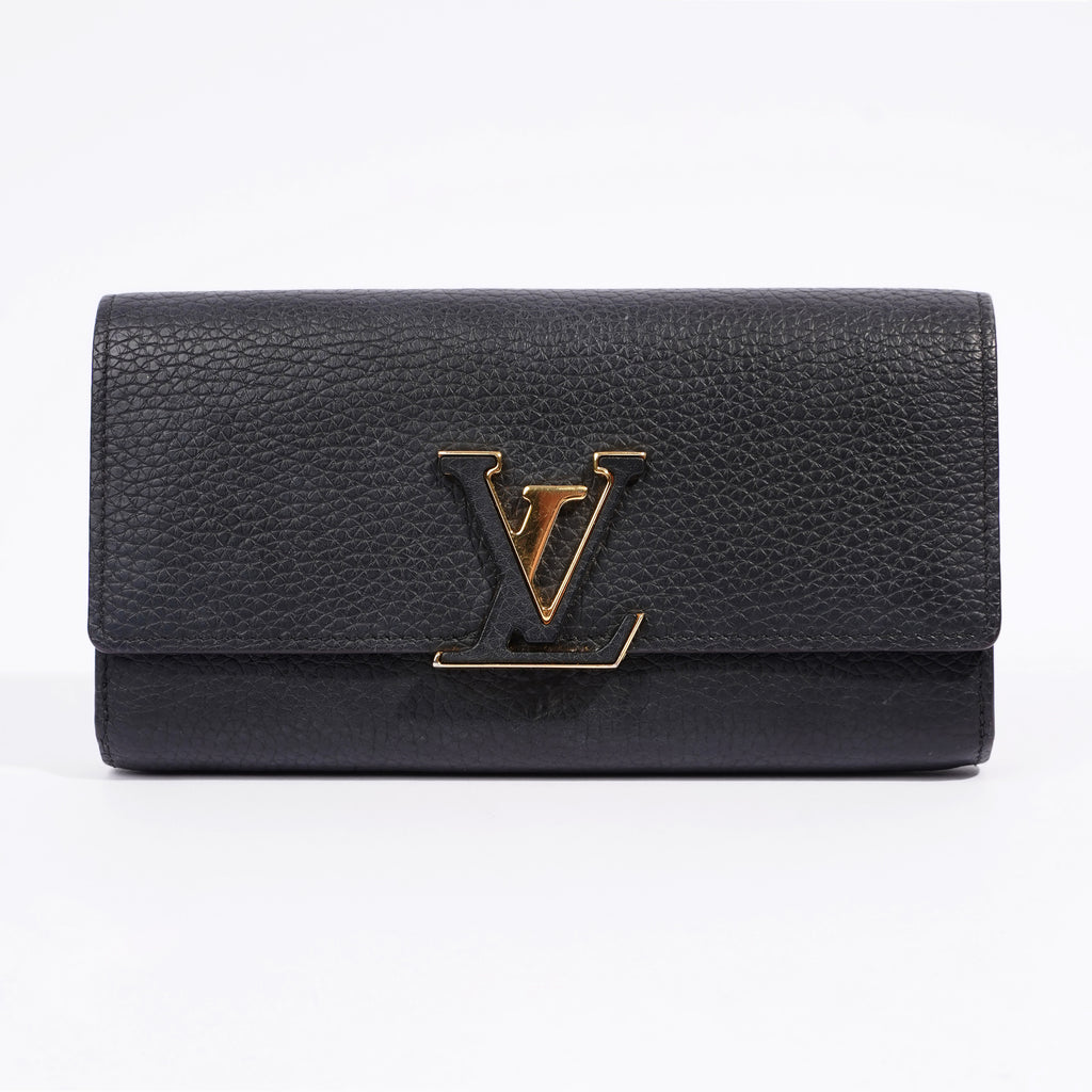 LOUIS VUITTON Taurillon Capucines Compact Wallet 1058937