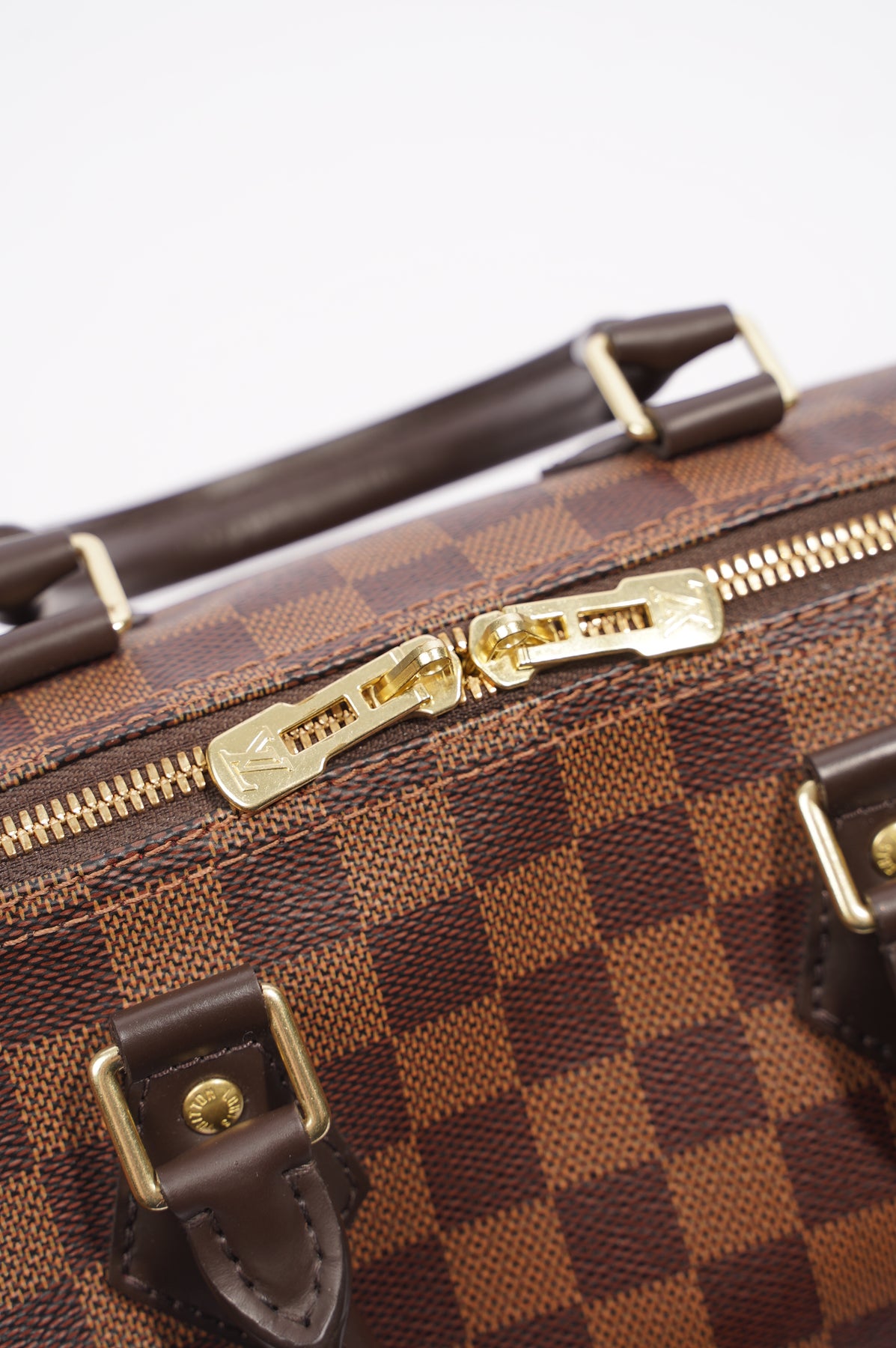 Louis Vuitton Speedy Bandoulière 25 Damier Ebene Gold Hardware Brown Bag -  Luxury Reborn