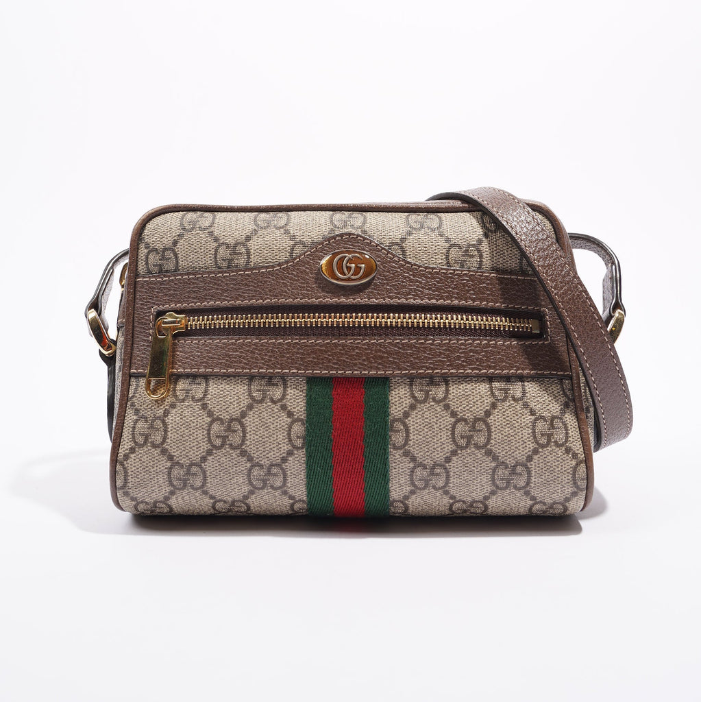 Gucci Ophidia Gg Supreme Cross Body Mini Bag in Brown