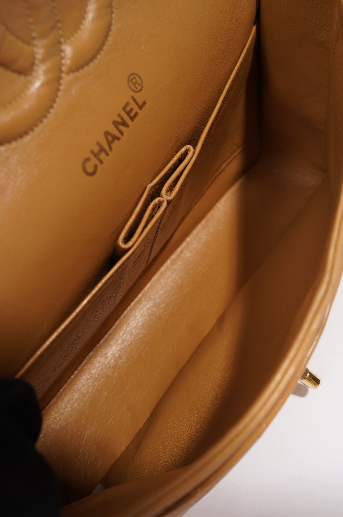 Chanel Womens Lambskin Classic Flap Beige Medium – Luxe Collective