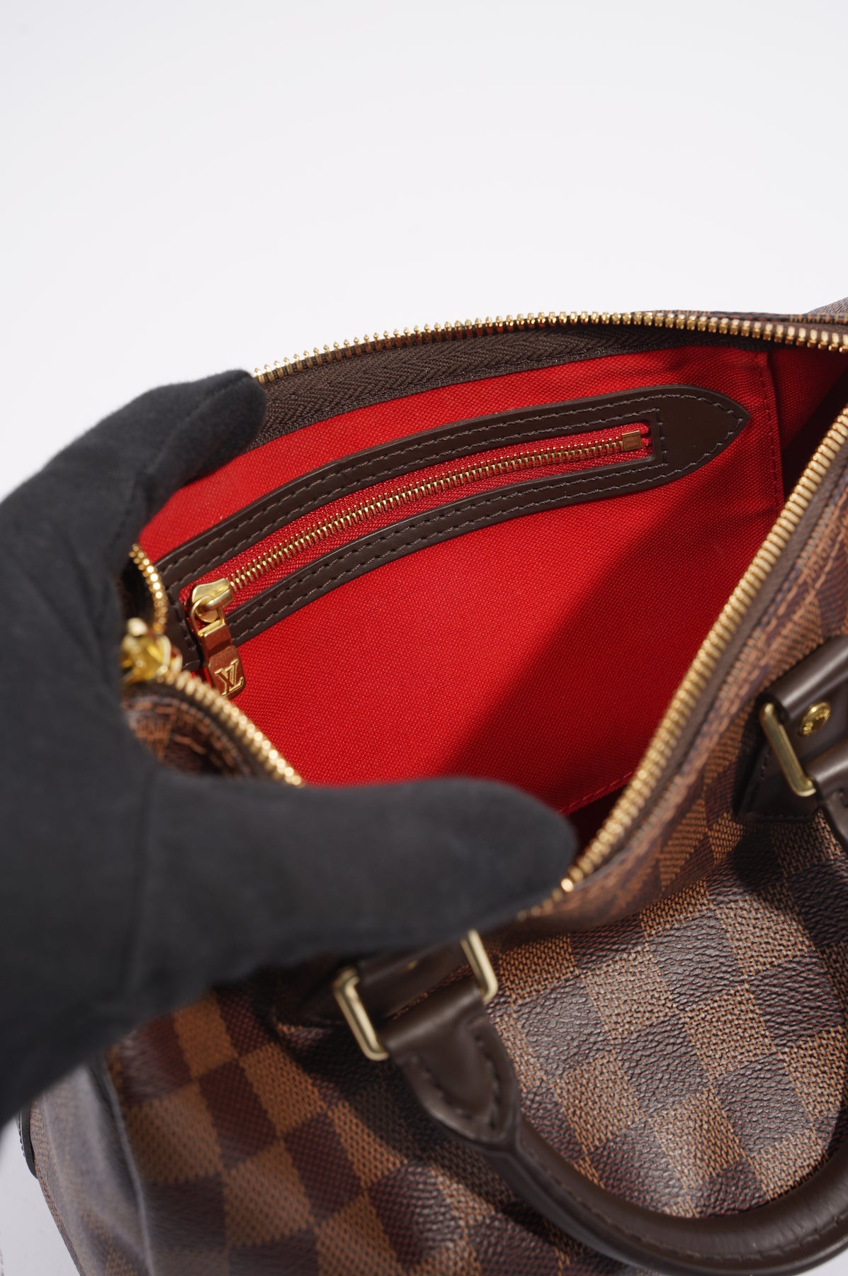 Speedy 25 Bandouliere Damier Ebene – Keeks Designer Handbags