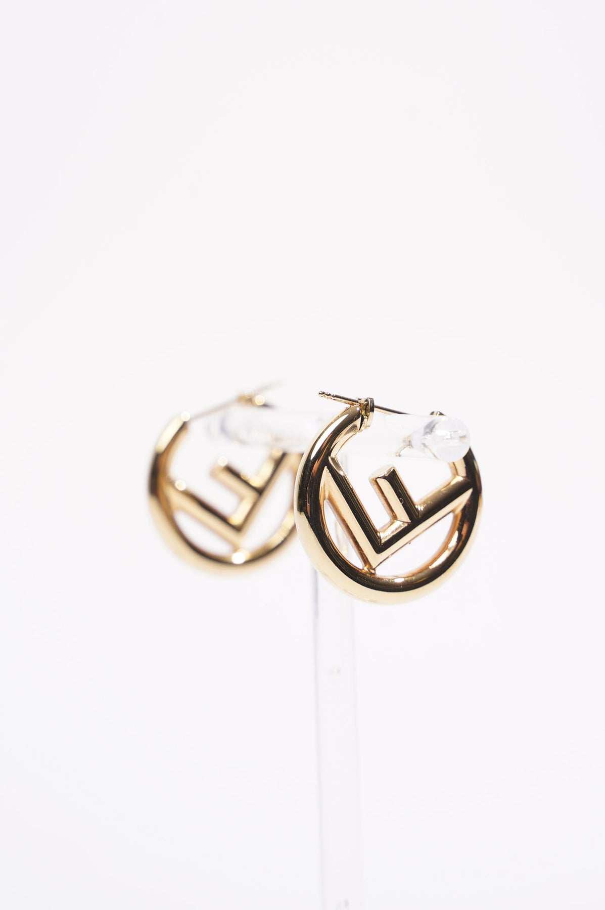 Fendi gold outlet hoops