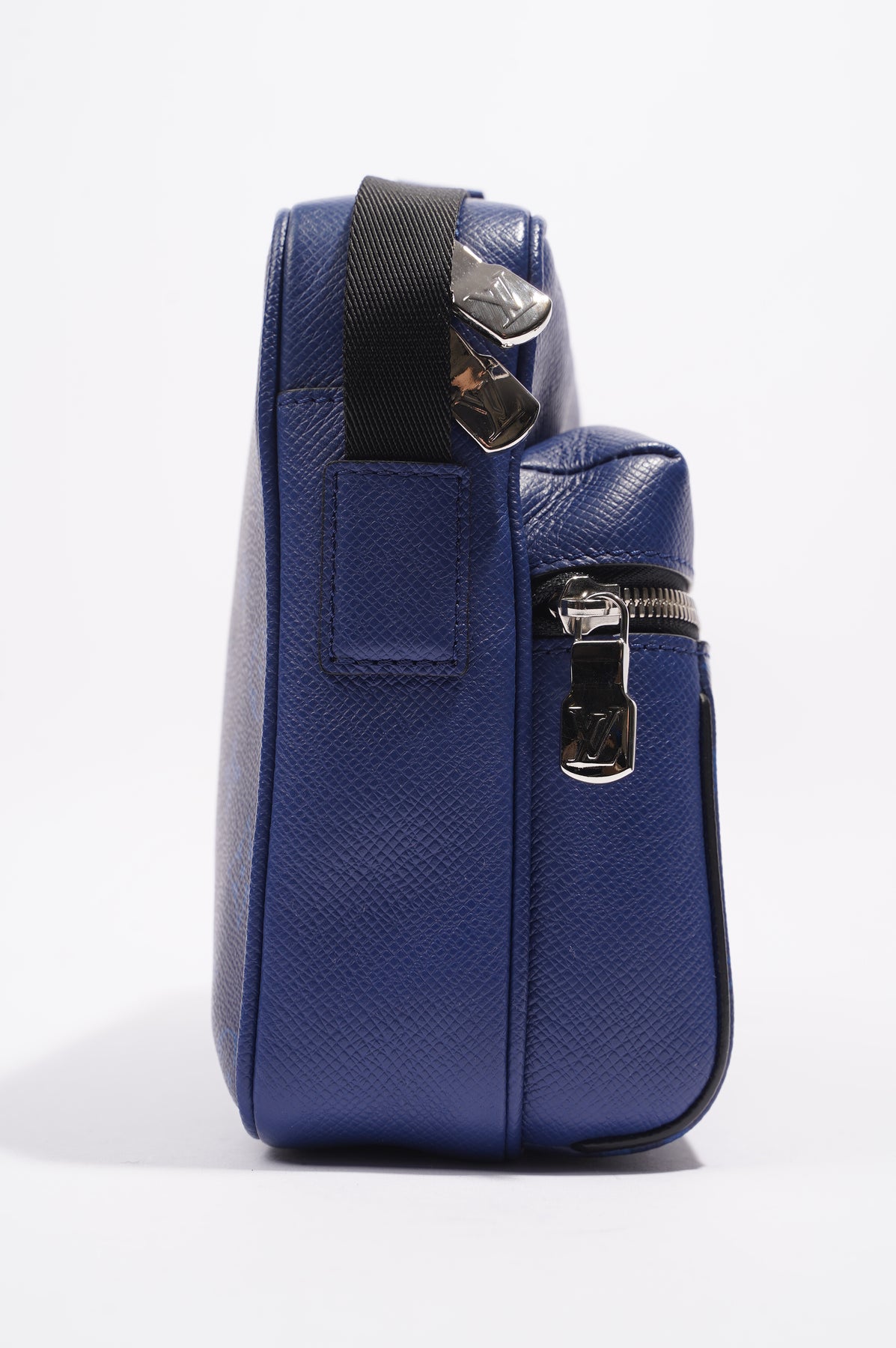 Blue Louis Vuitton Taiga Outdoor Messenger PM Crossbody Bag, Louis Vuitton  Creates Heaven on Earth in FW20 Menswear Campaign