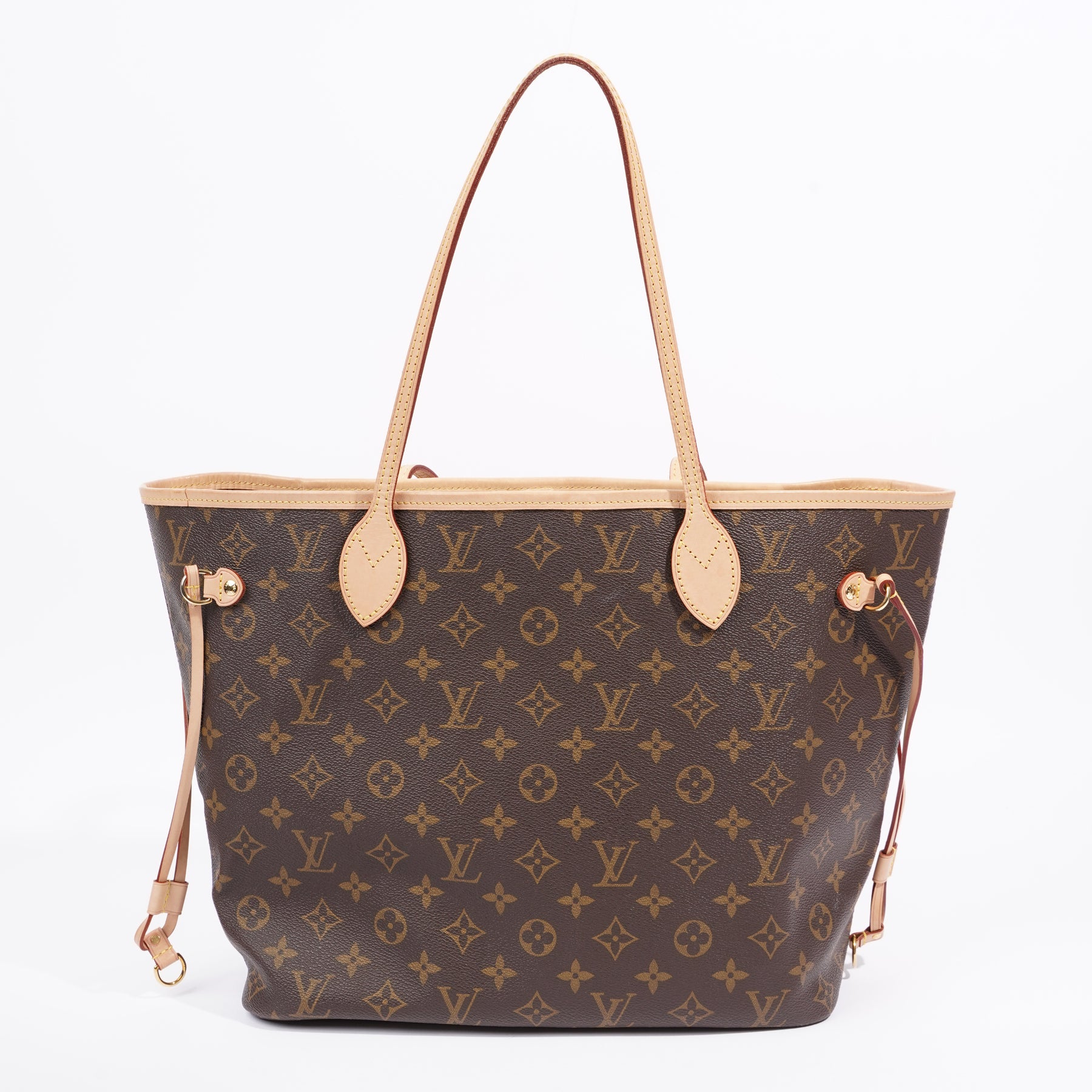 Louis Vuitton Neverfull Red Interior Tote MM Brown Canvas Pristine