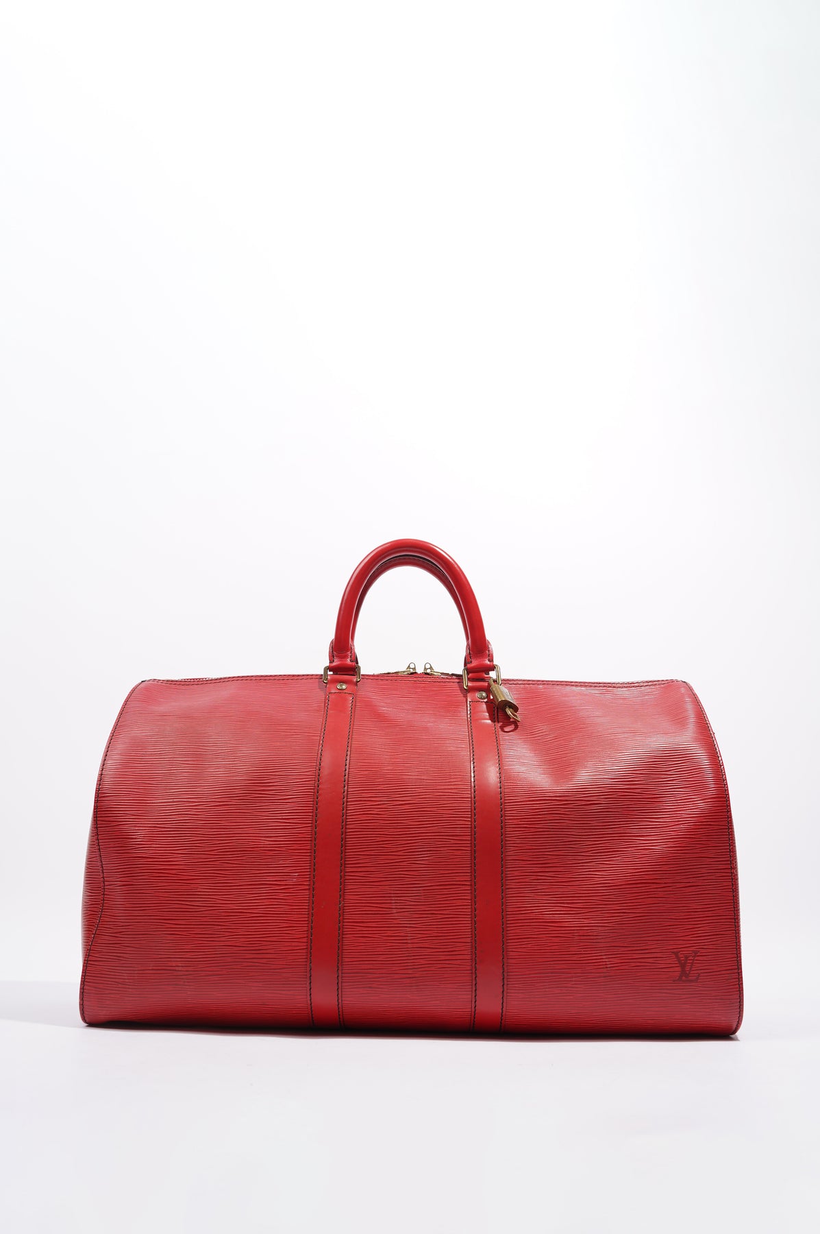 Vintage Keepall 45 bag in red epi leather