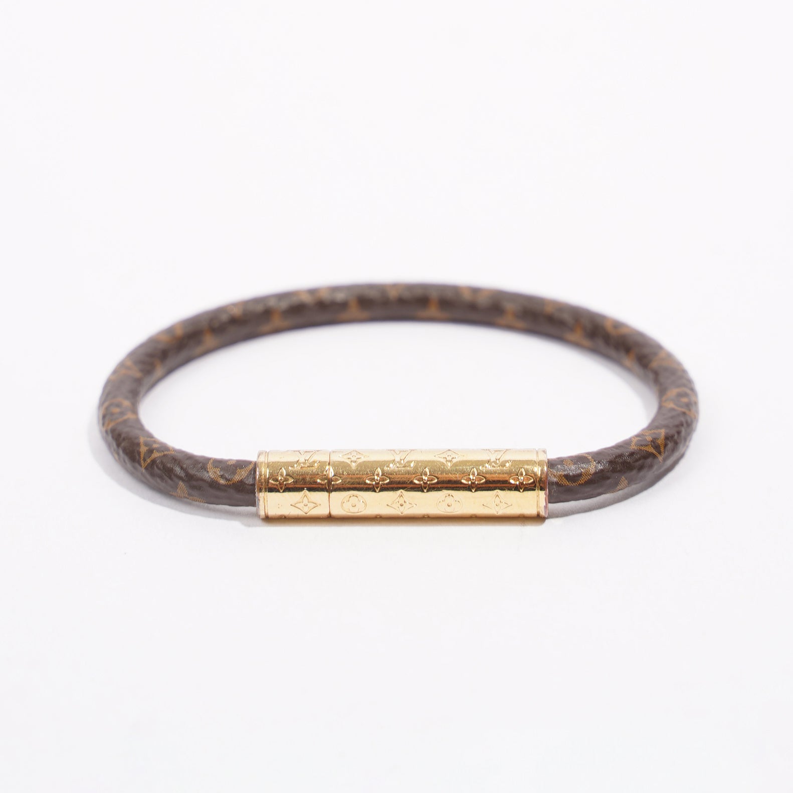 Louis Vuitton Womens Confidential Bracelet Monogram Canvas Base