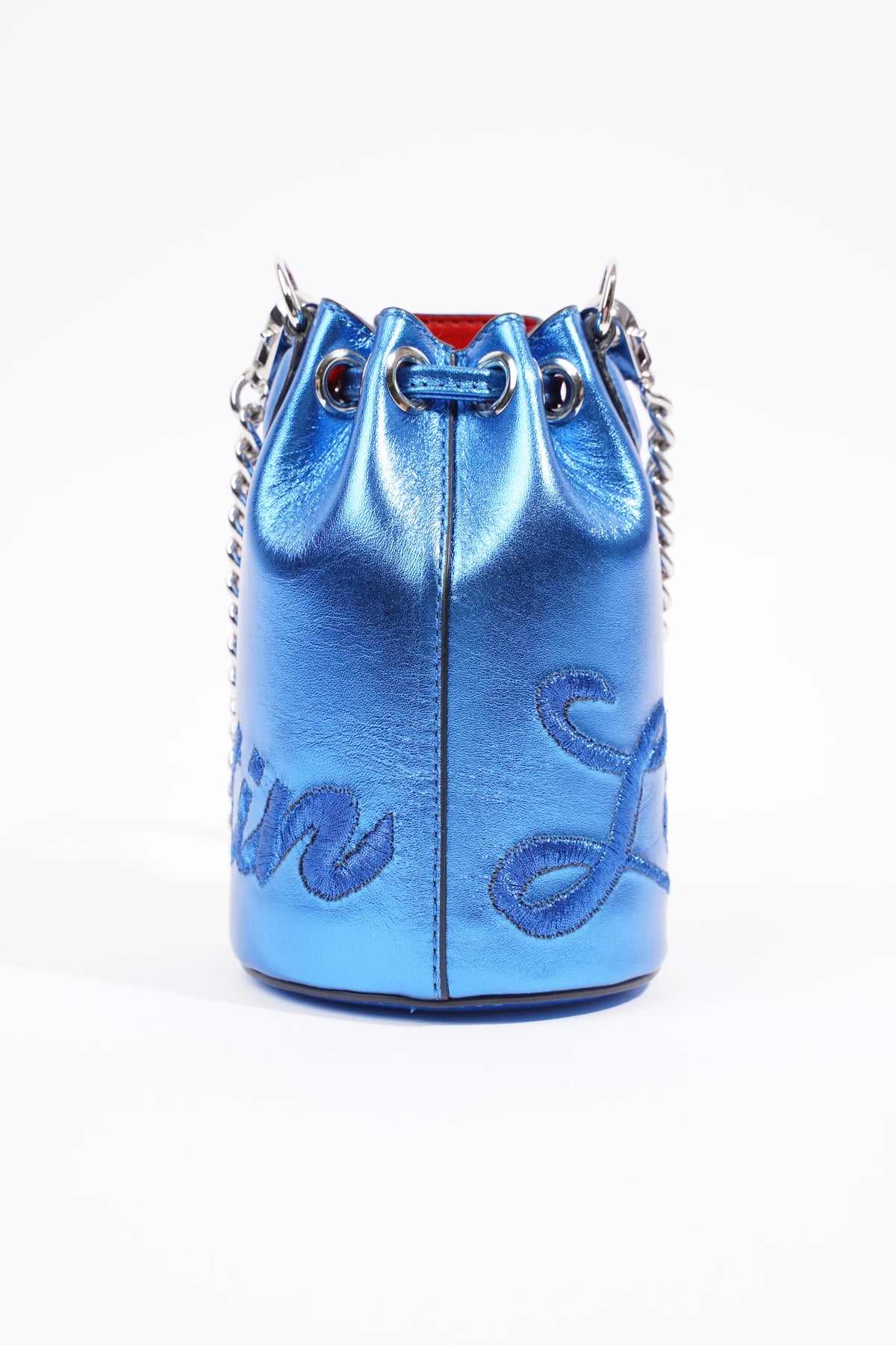 Christian Louboutin Marie Jane Mini Bucket Bag Blue – Luxe Collective