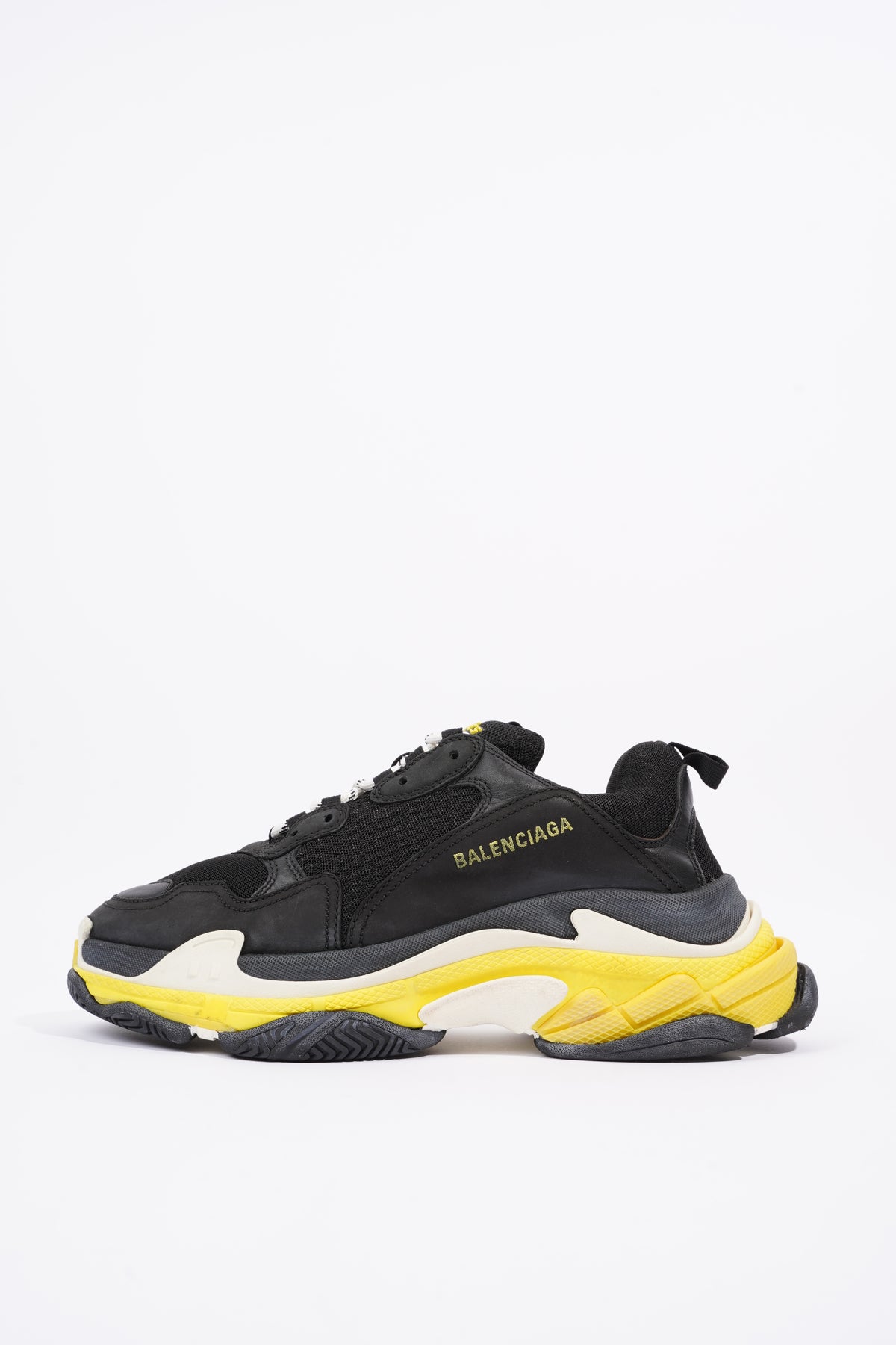 Balenciaga Mens Triple S Black / Yellow / White EU 43 / UK 9