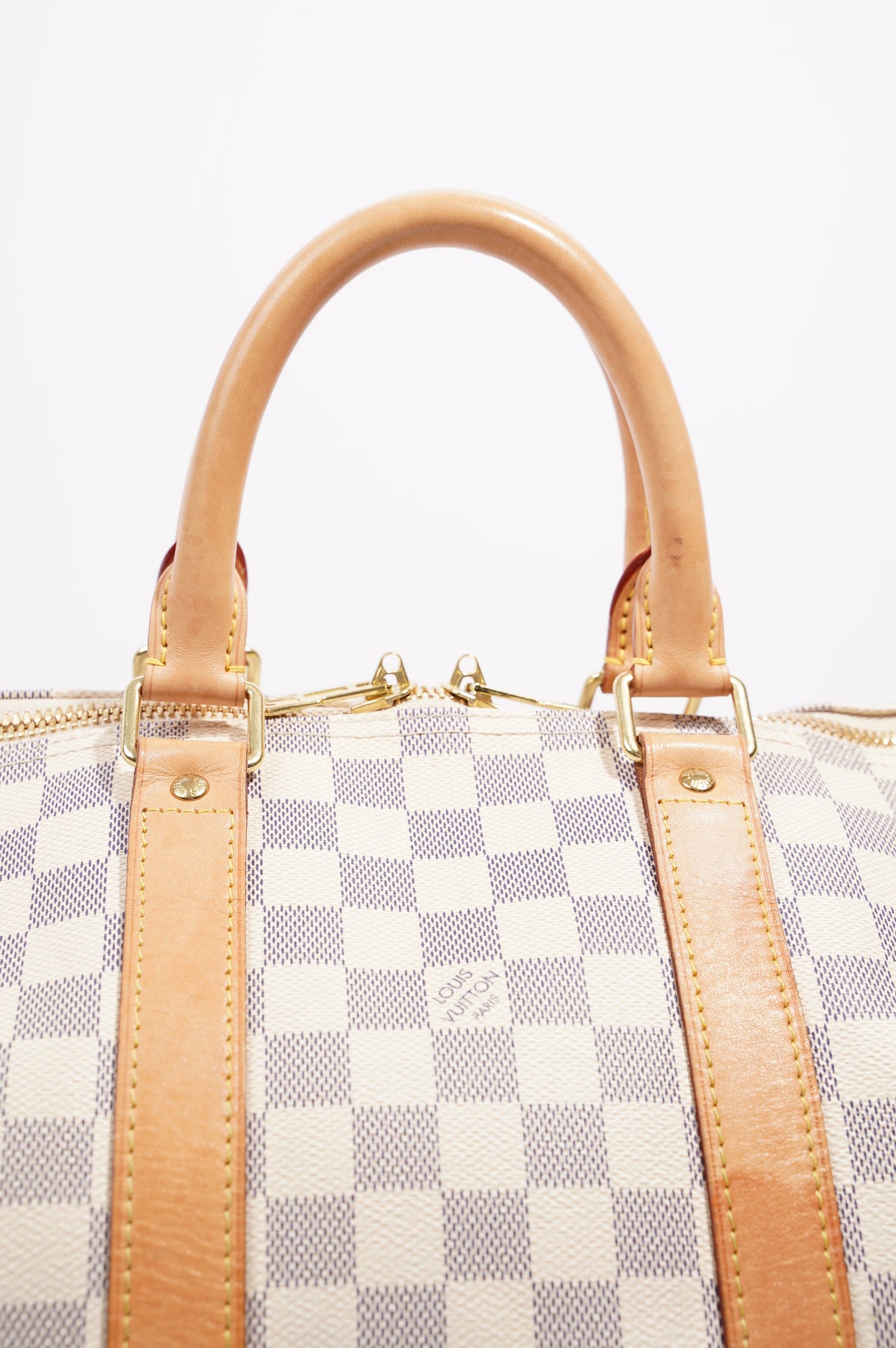 Louis Vuitton Womens Keepall Bandouliere Damier Azur 45 – Luxe Collective