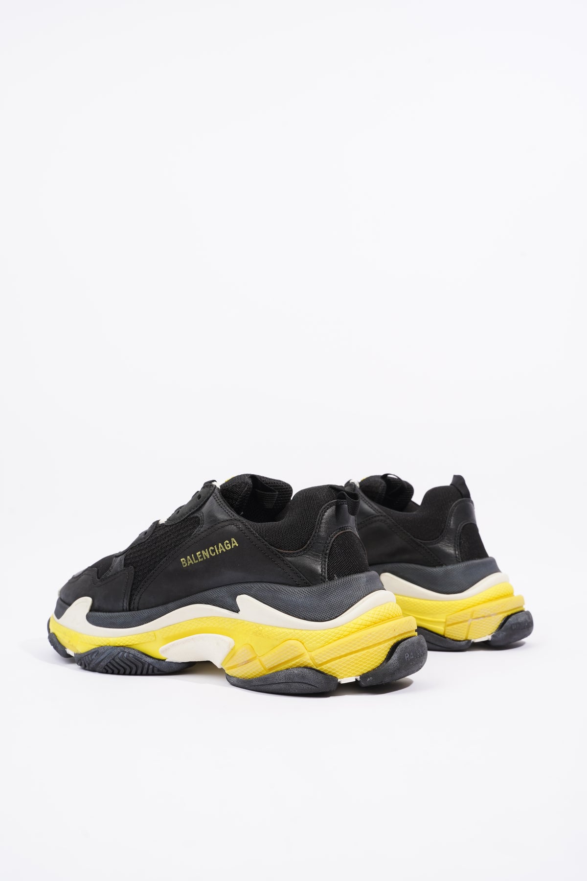 Balenciaga Mens Triple S Black / Yellow / White EU 43 / UK 9