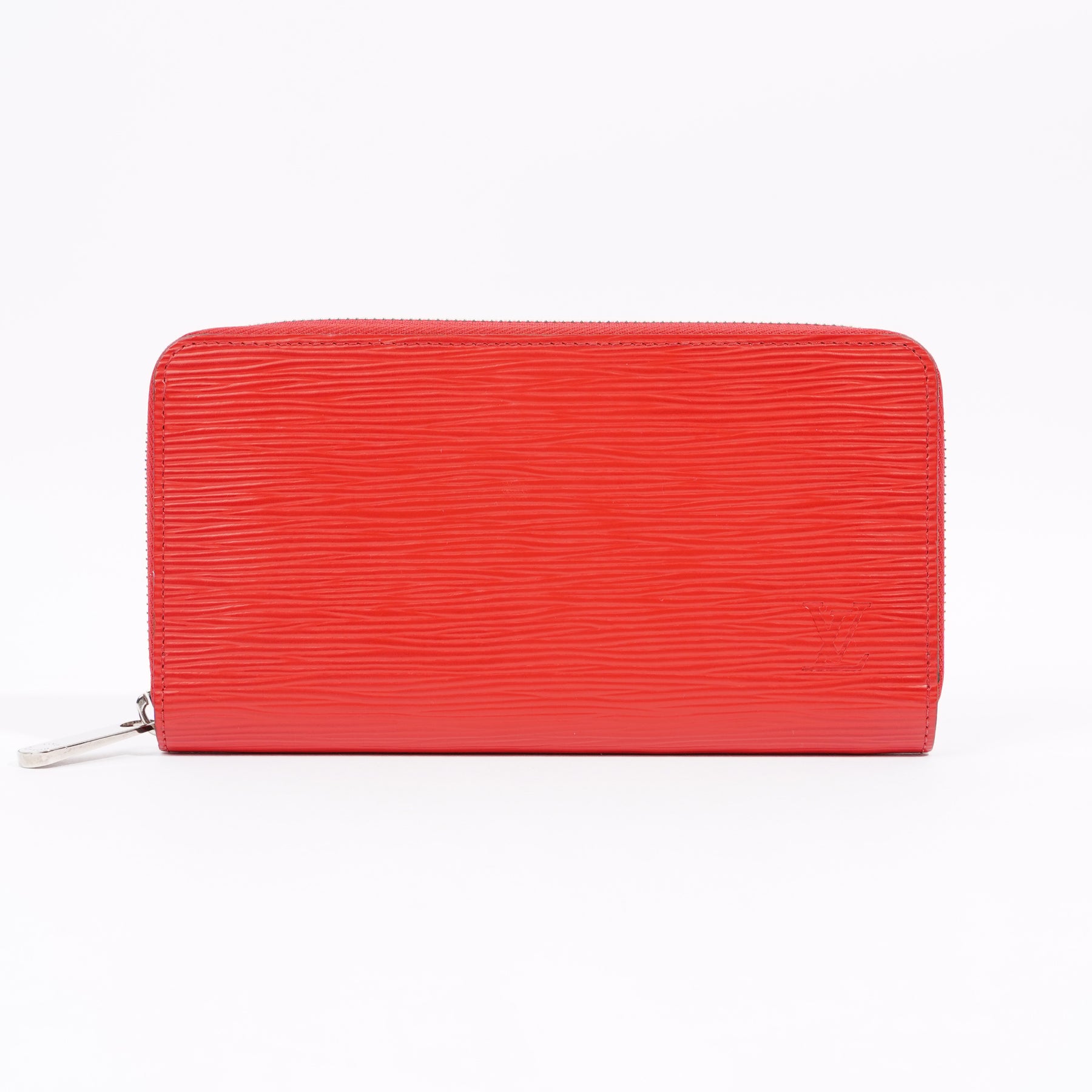 LOUIS VUITTON Card Case Red Red Epi Leather Epi Simple from japan used