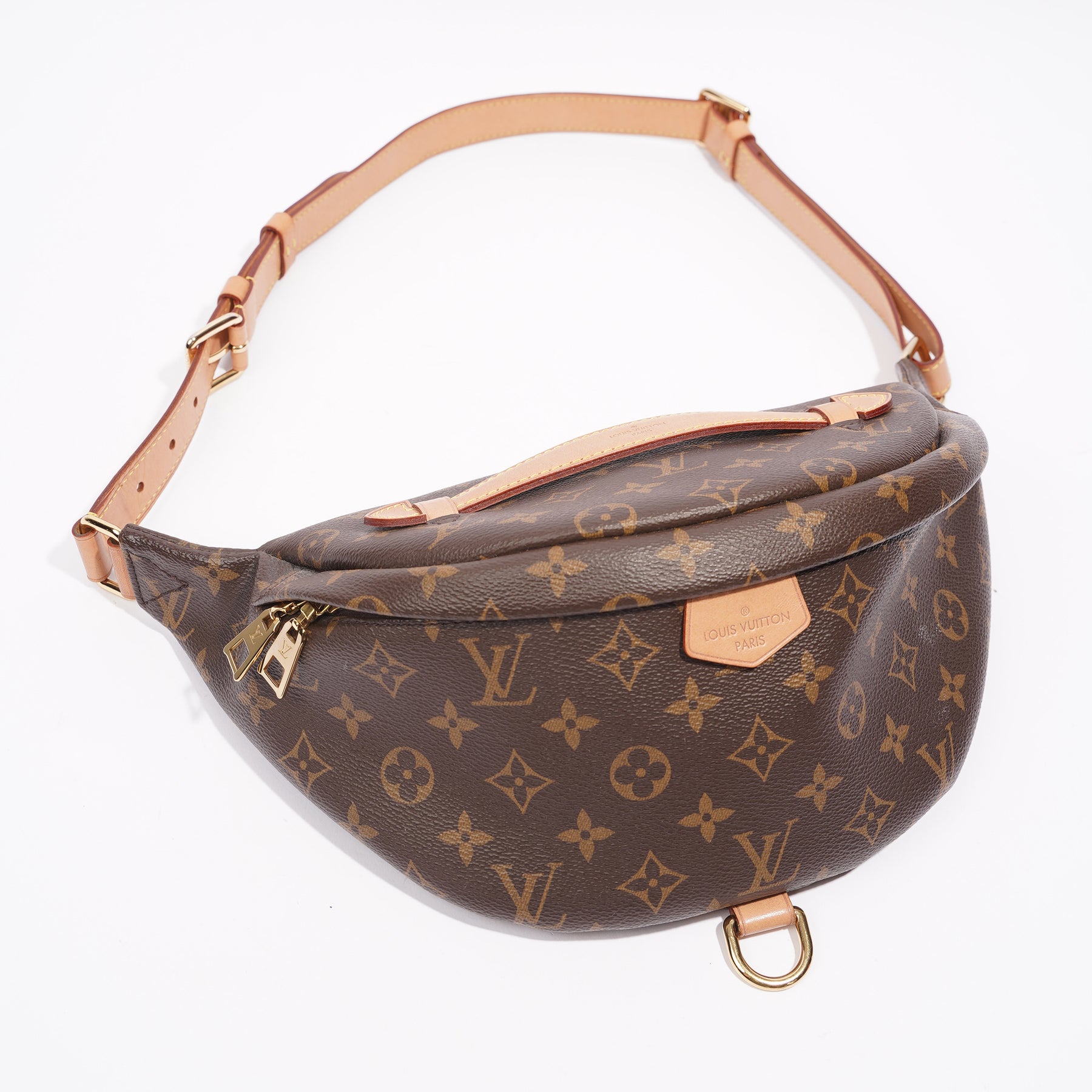 Louis Vuitton Bum Bag Black Interior Belt Bag Brown Canvas