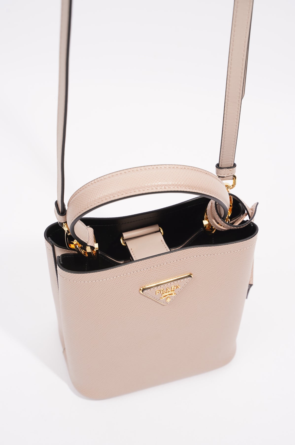 Prada Panier Bag Small Powder Pink Saffiano Leather ref.1005769