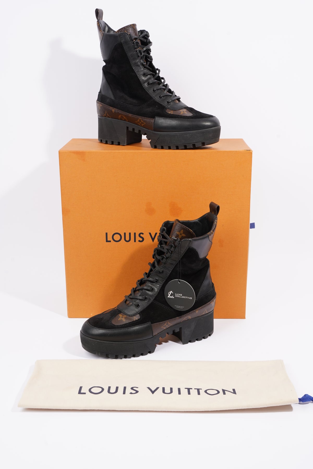 Louis Vuitton Womens Desert Boots Black EU 40 / UK 7 – Luxe Collective