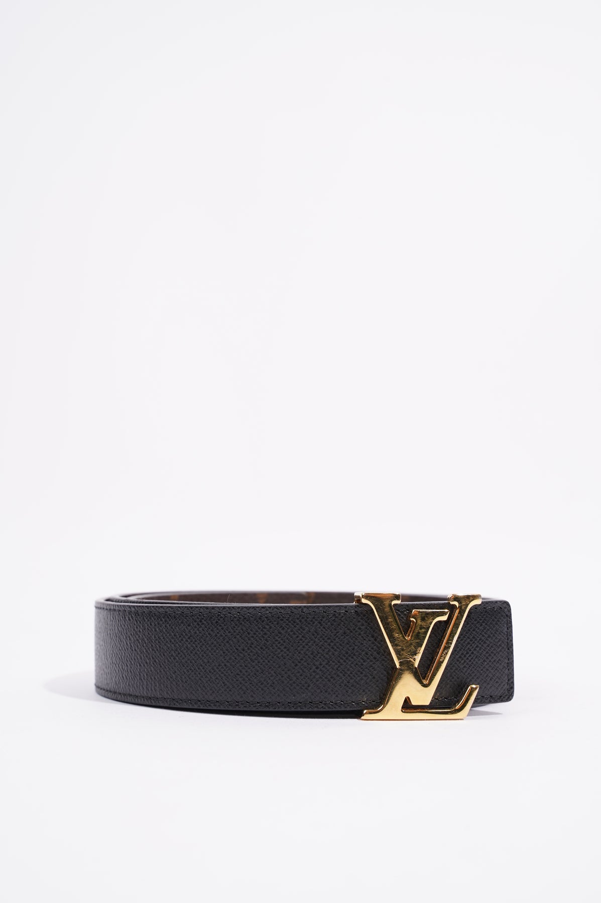 Louis Vuitton Monogram Leather Reversible Initial Belt 90CM