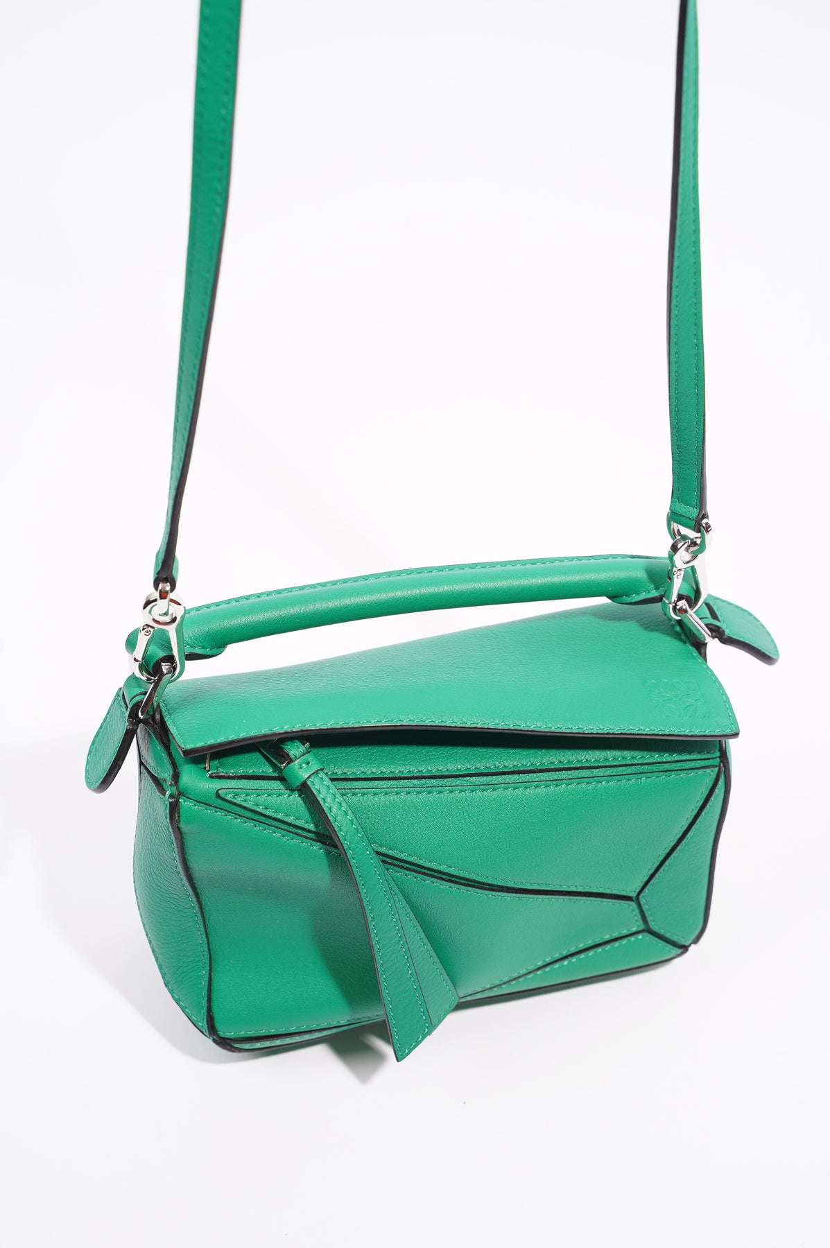 Loewe Puzzle Mini Bag In Green