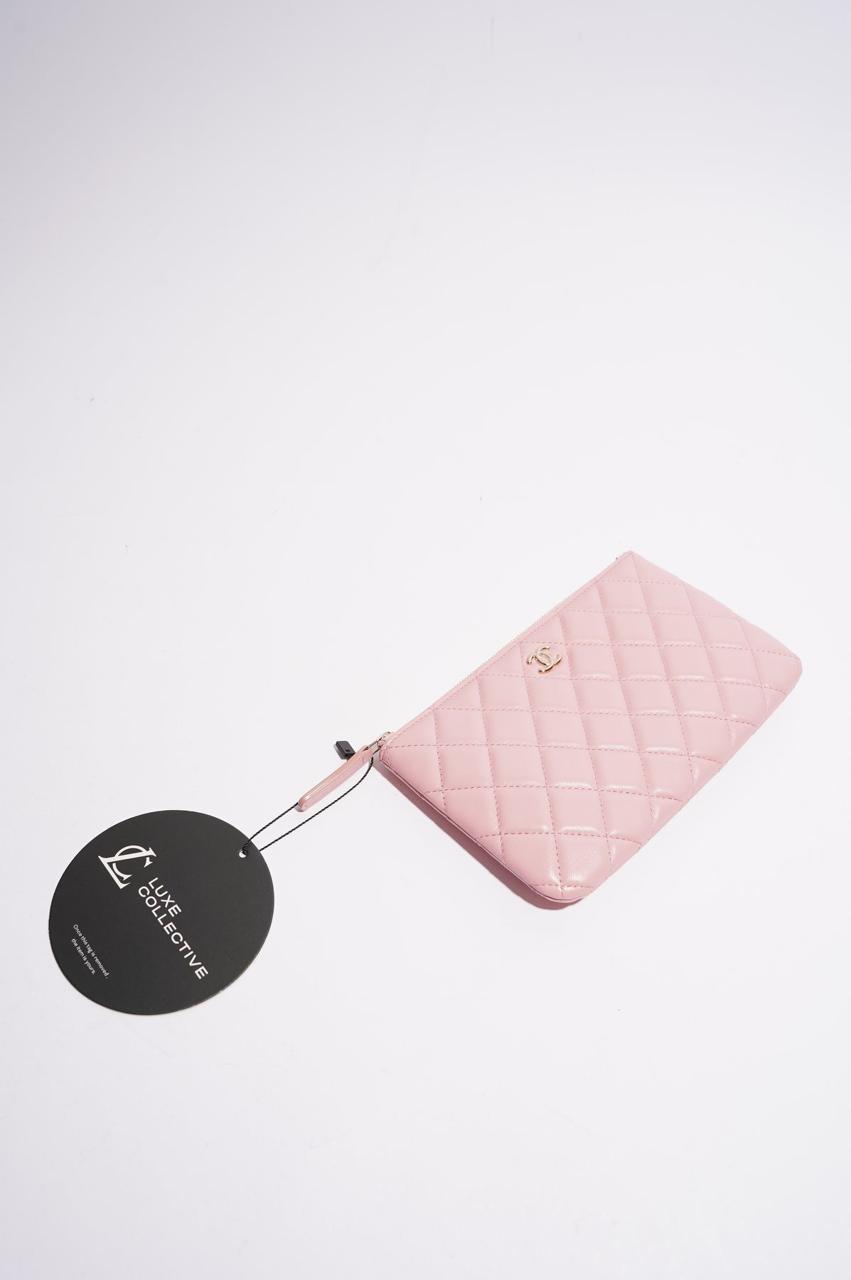 Chanel Womens Lambskin O Case Pink Small – Luxe Collective